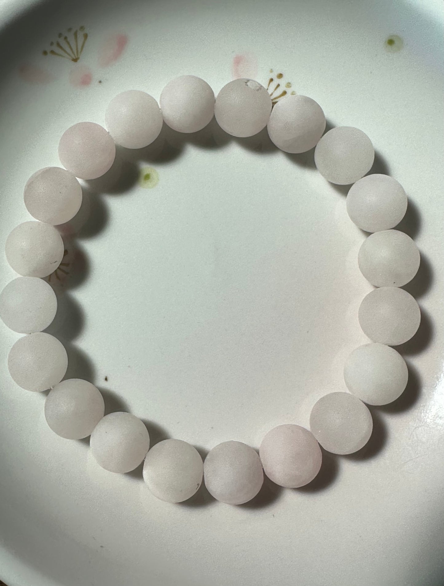 Matte Rose Quartz Gemstone Bracelet
