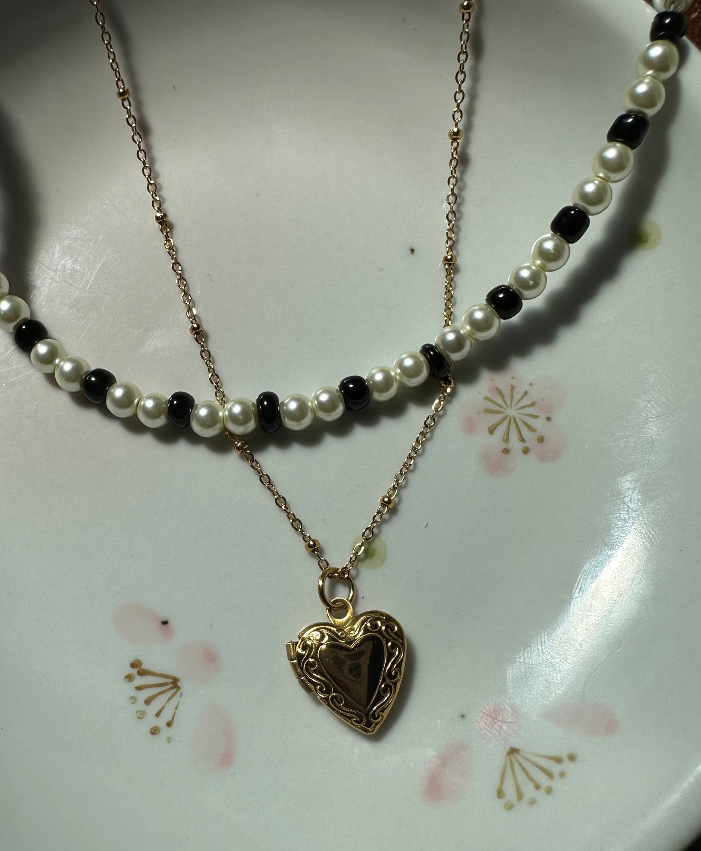 Pearl and Locket Set