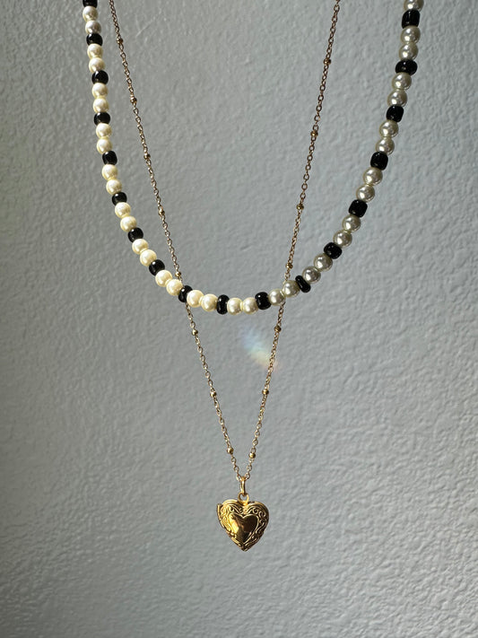 Pearl and Locket Set
