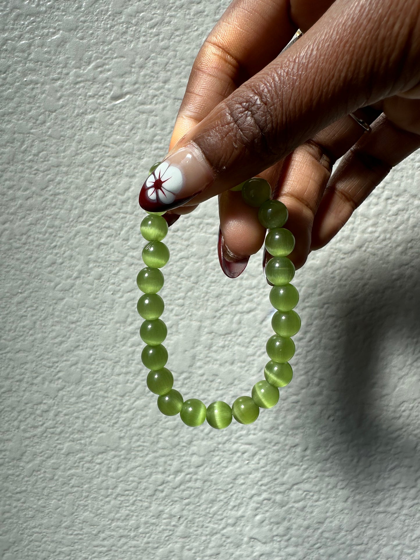 Green Apple Cats-Eye Bracelet