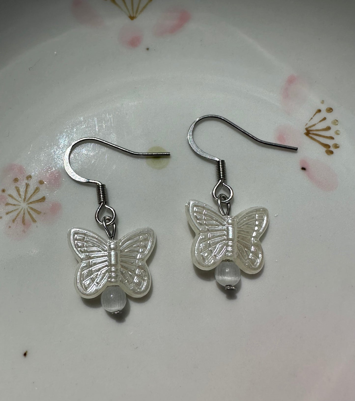 Butterfly Cats-Eye Earrings