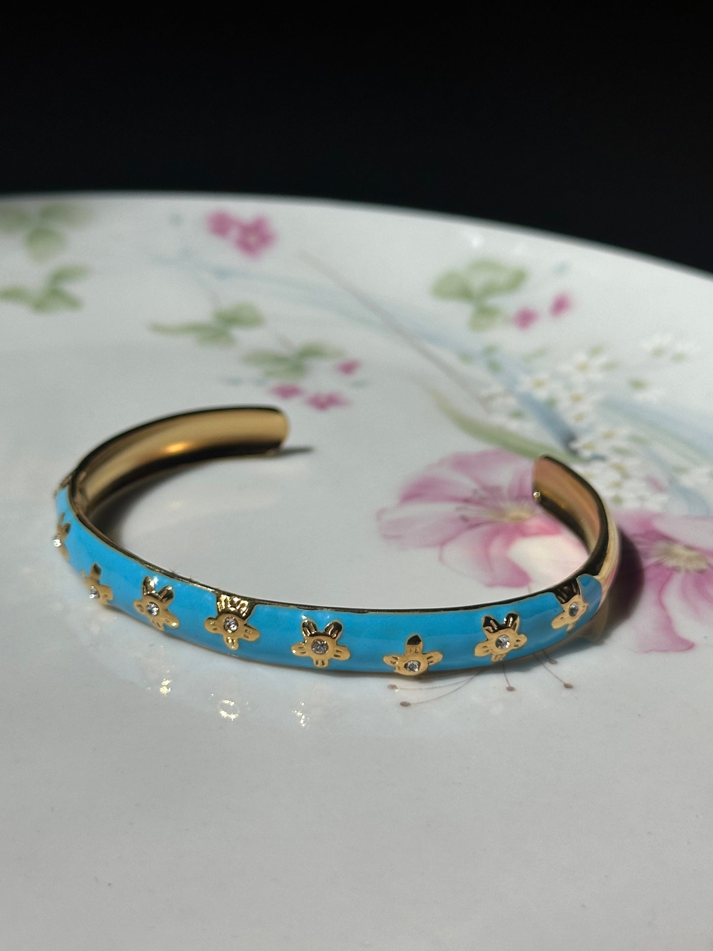 Summer Sparkles Open Bangle Bracelets