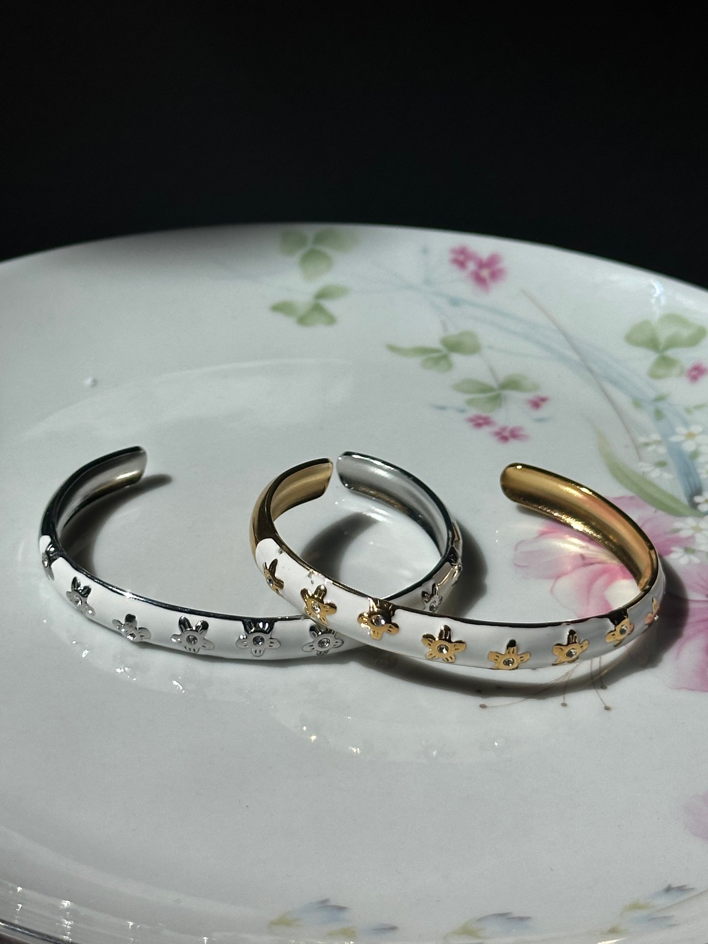Summer Sparkles Open Bangle Bracelets