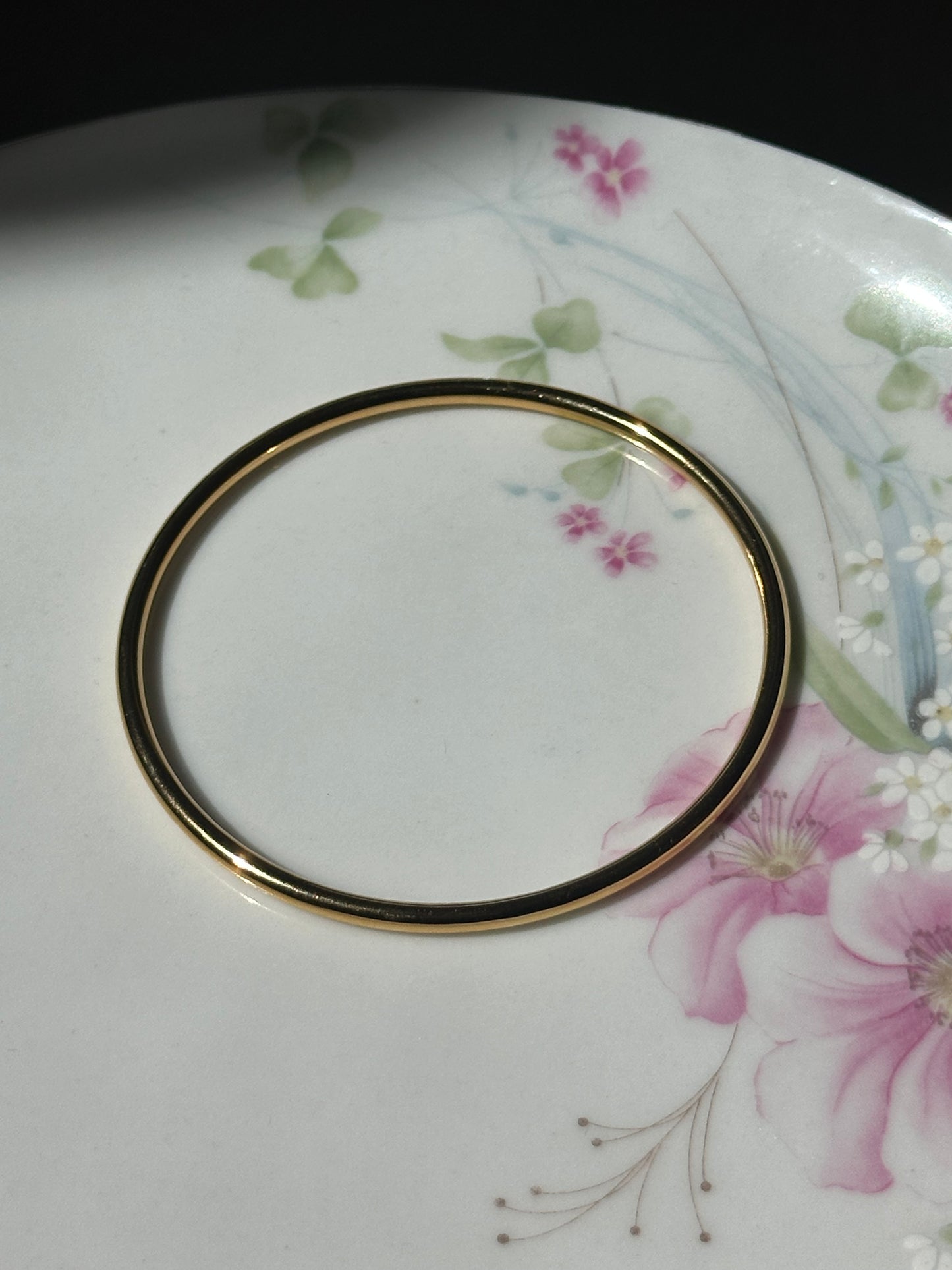 Simple Round Open Bangle Bracelets