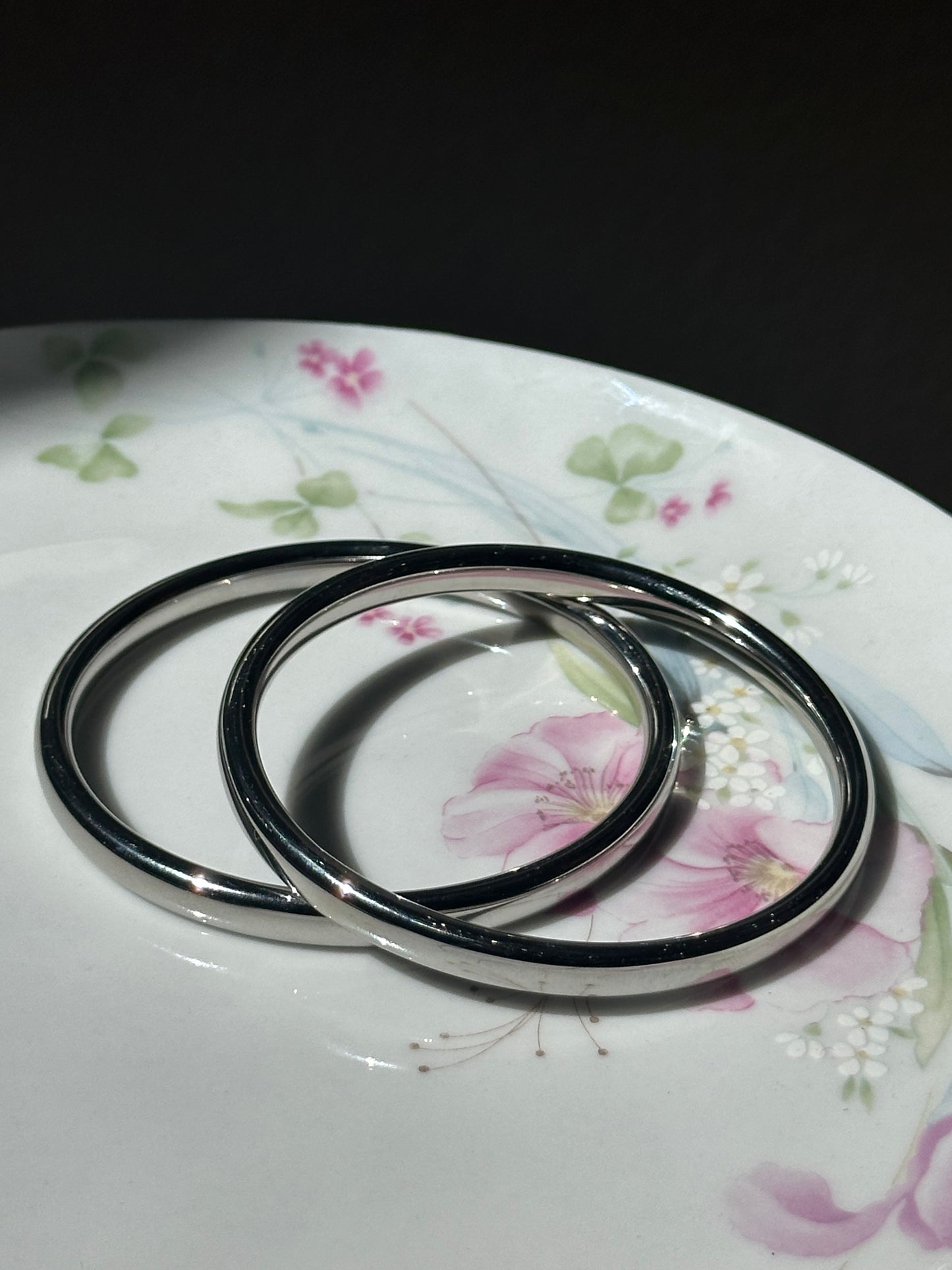 Simple Round Open Bangle Bracelets