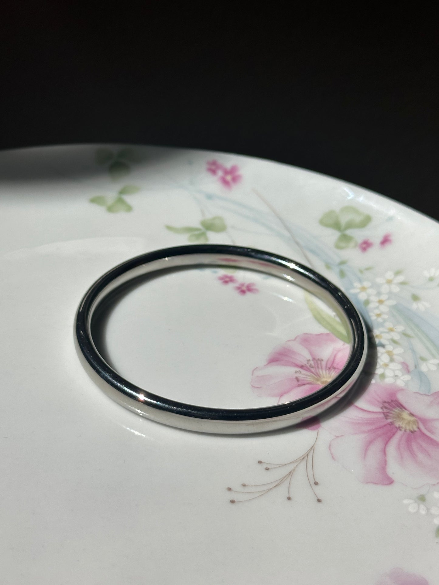 Simple Round Open Bangle Bracelets