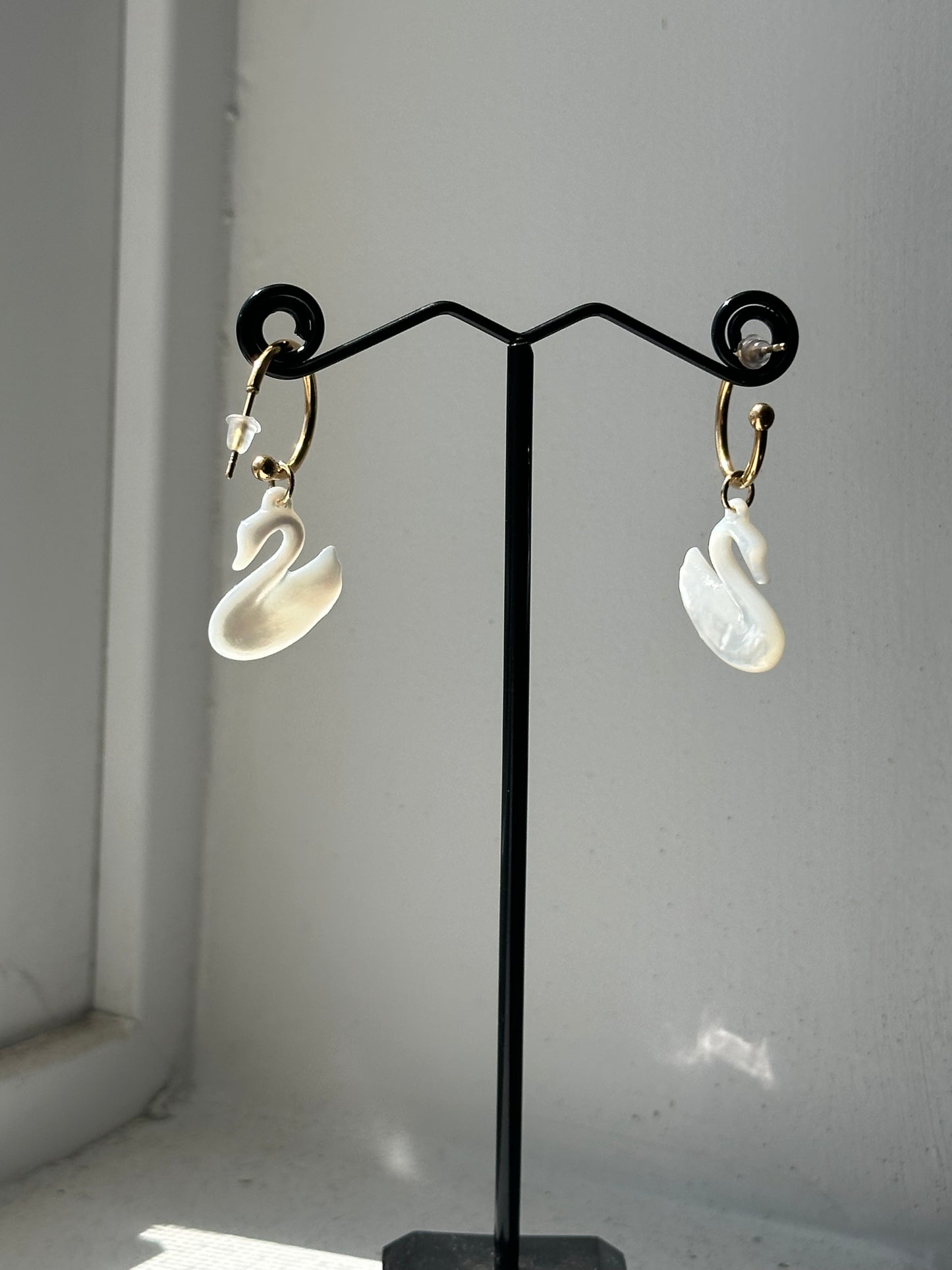 Summer Swan Earrings