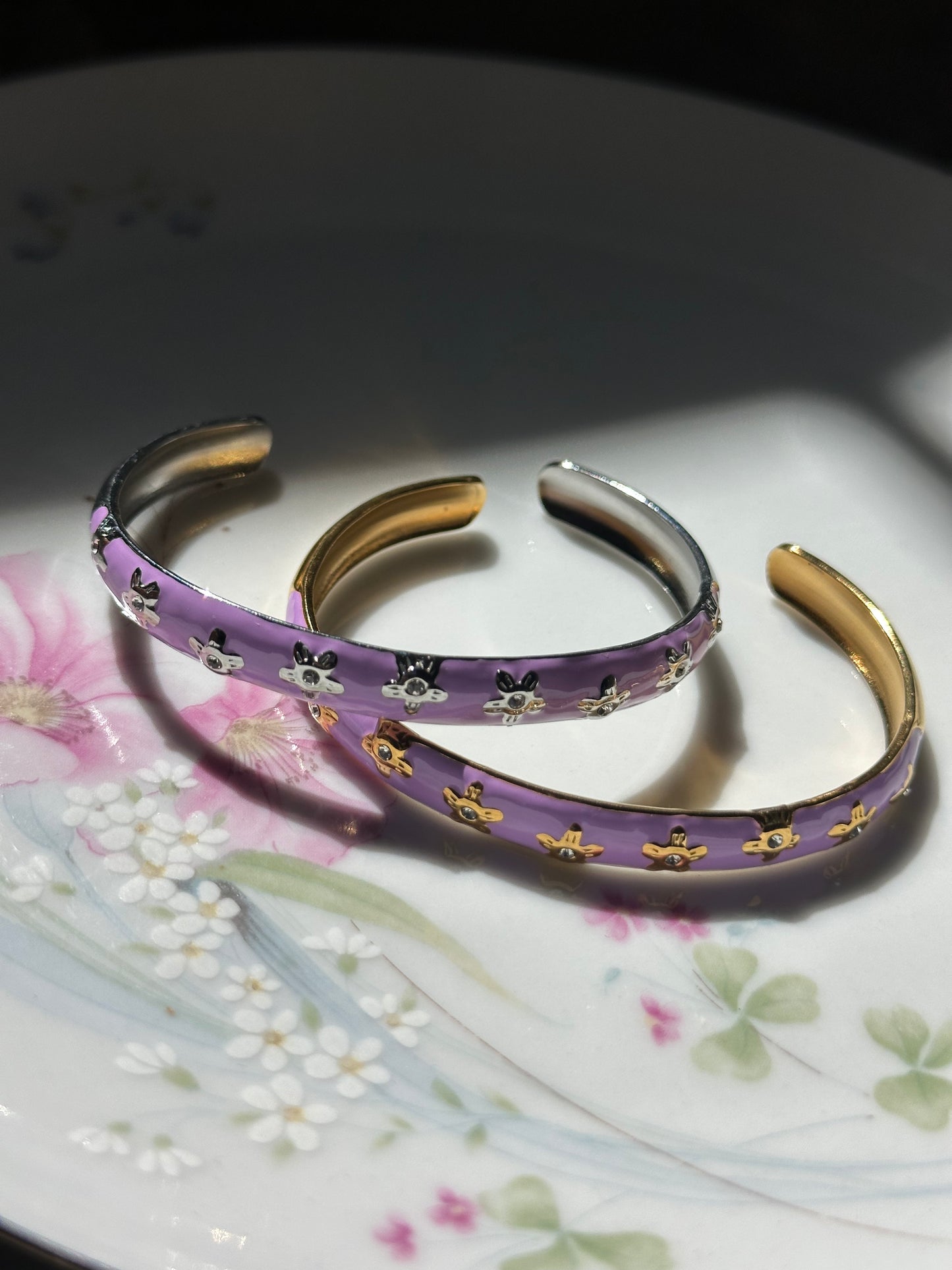 Summer Sparkles Open Bangle Bracelets