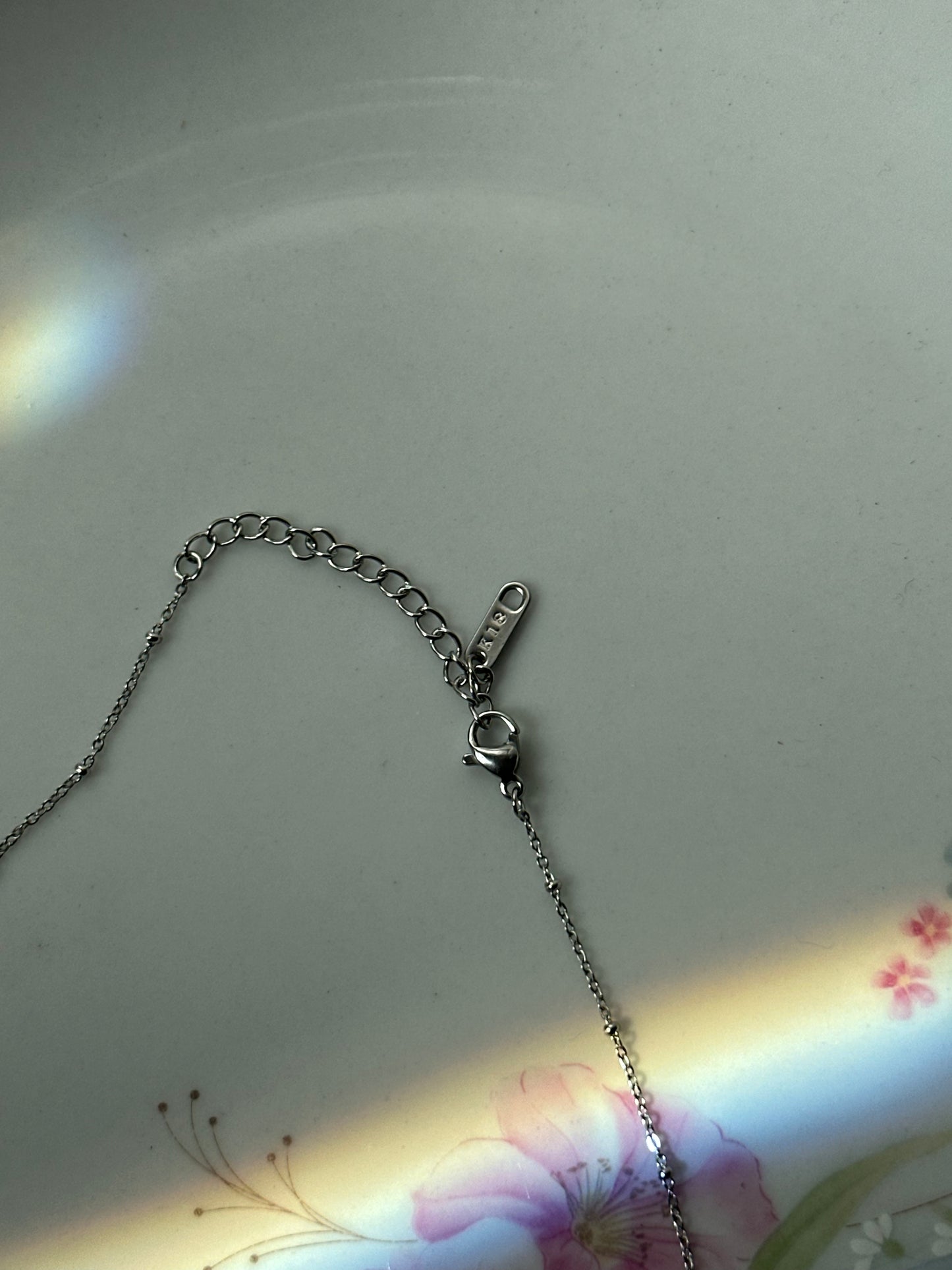 Silver Benrus Watch Locket Necklace