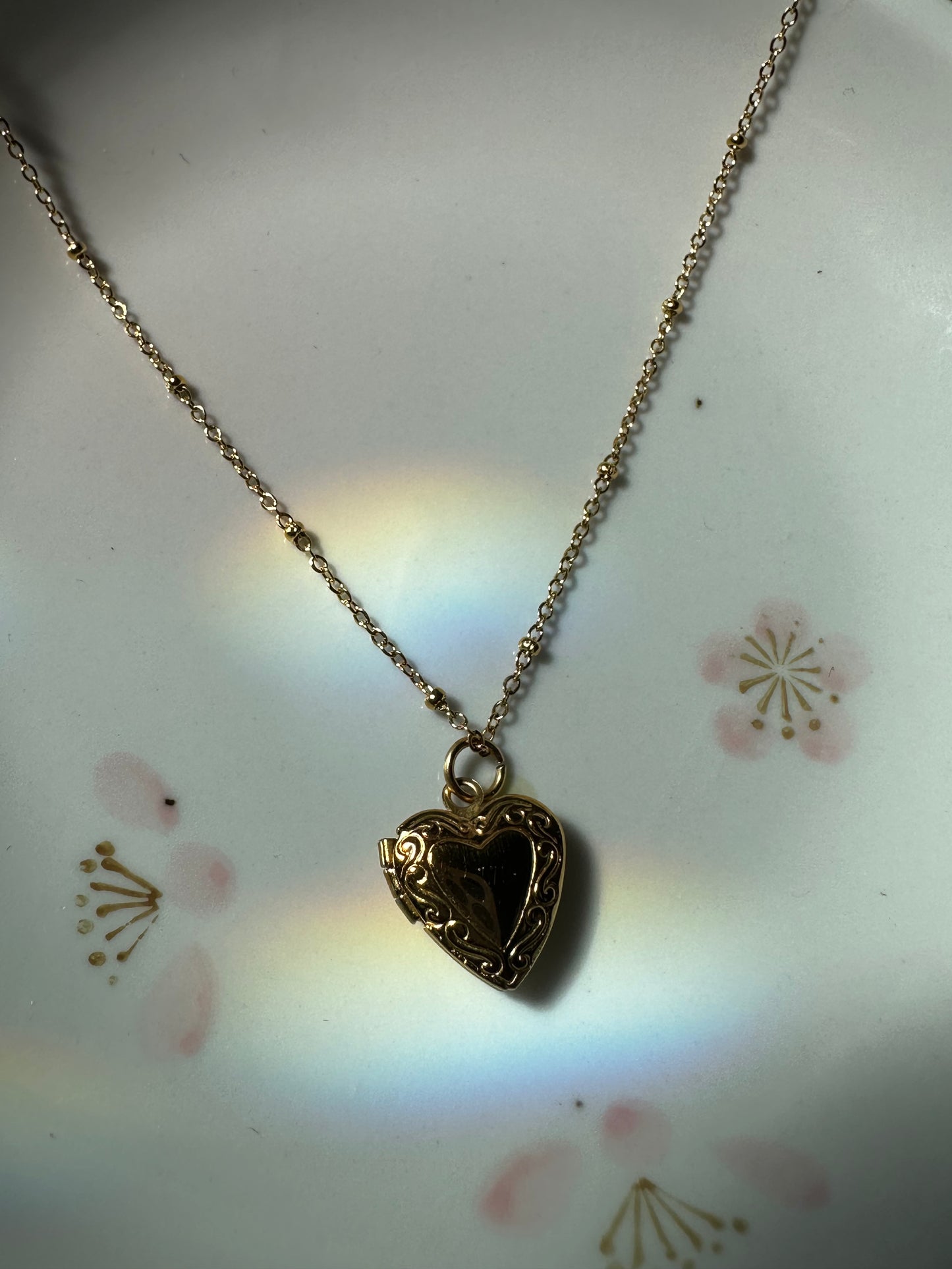 Heart On Lock Necklace