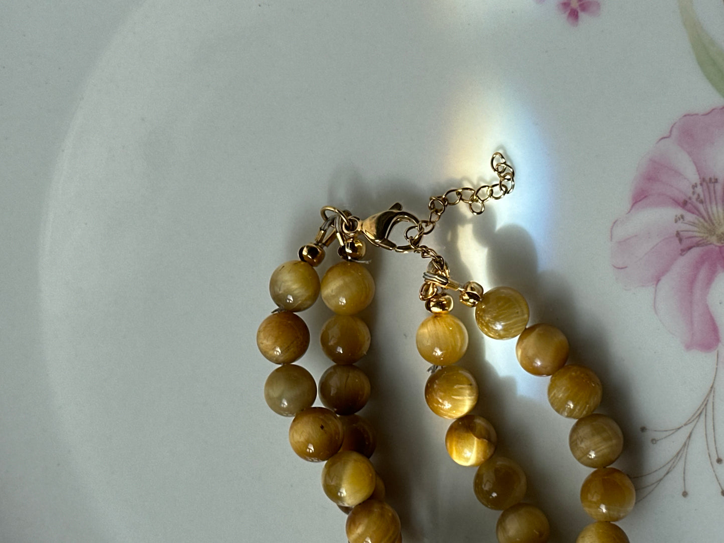 Beaded Caramel Brown Watch