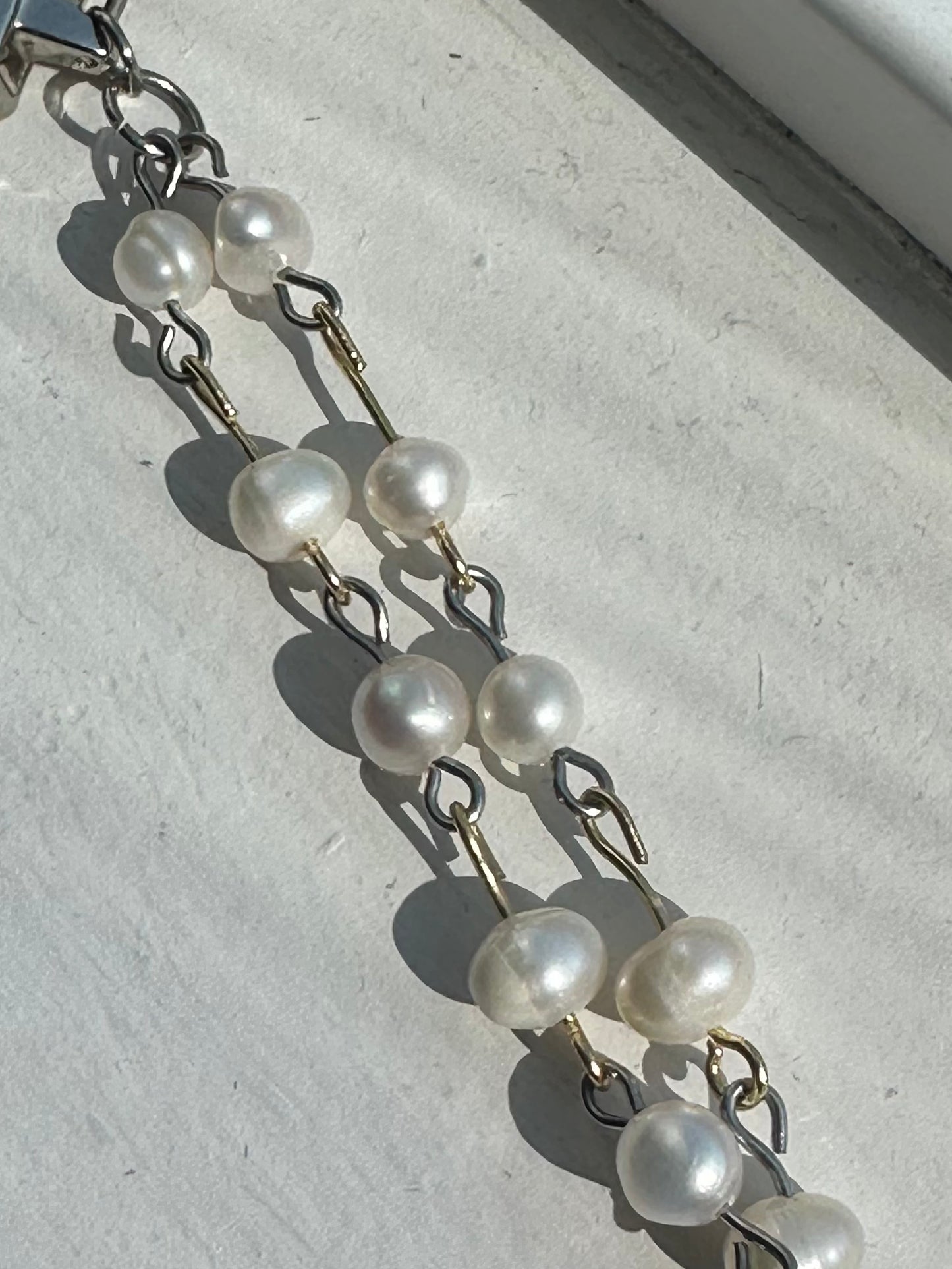 Mixed Metal Watch Necklace