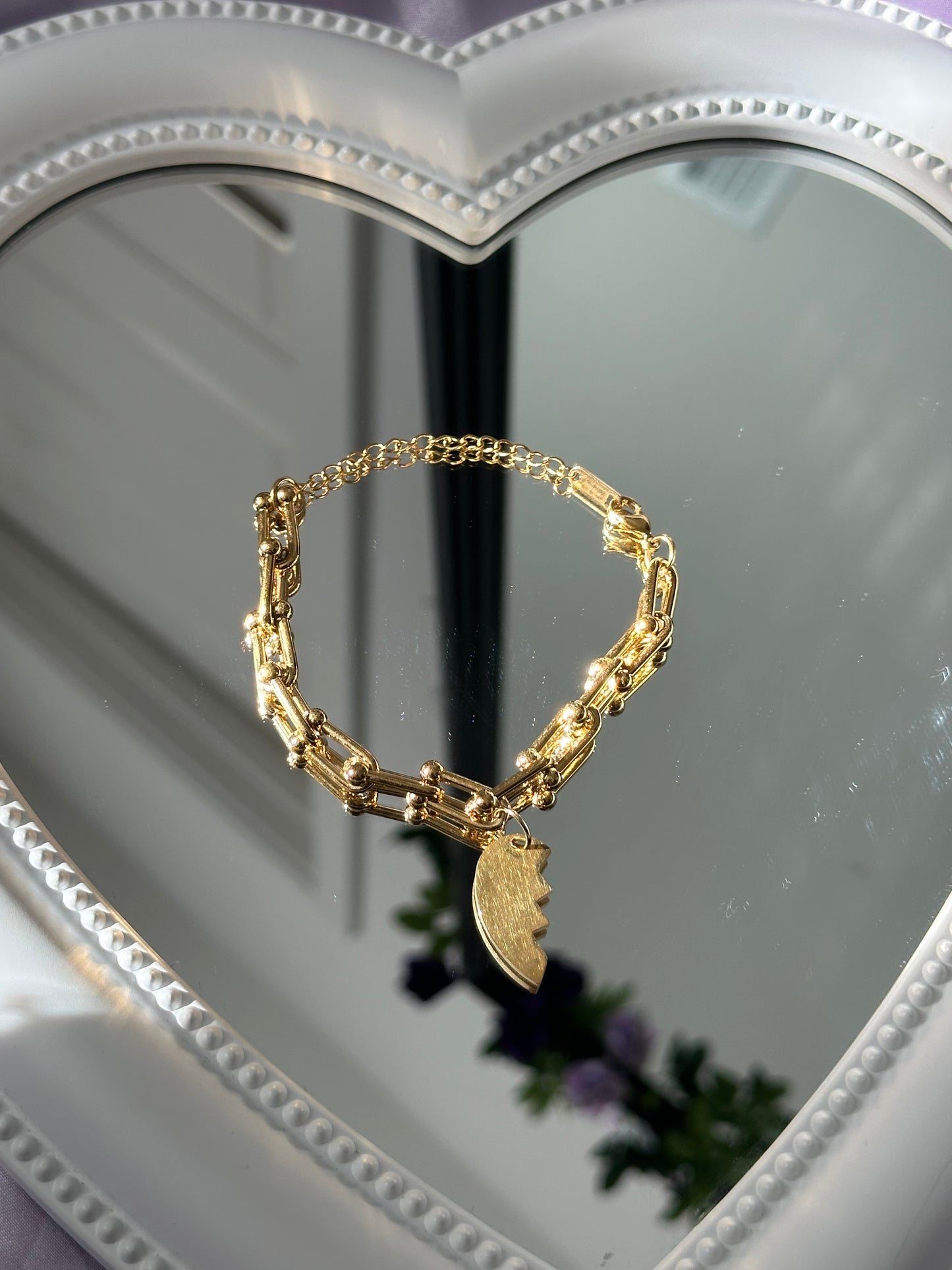 Piece of My Heart Couples Bracelet Set