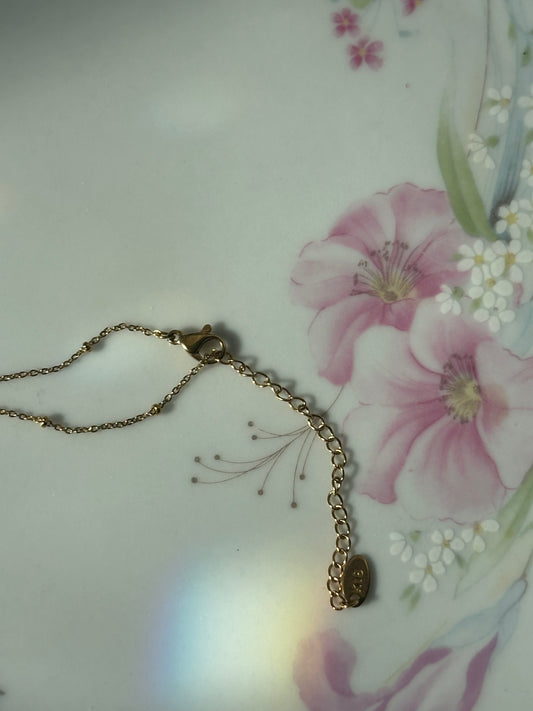 Champagne Cat's Eye Effect Necklace