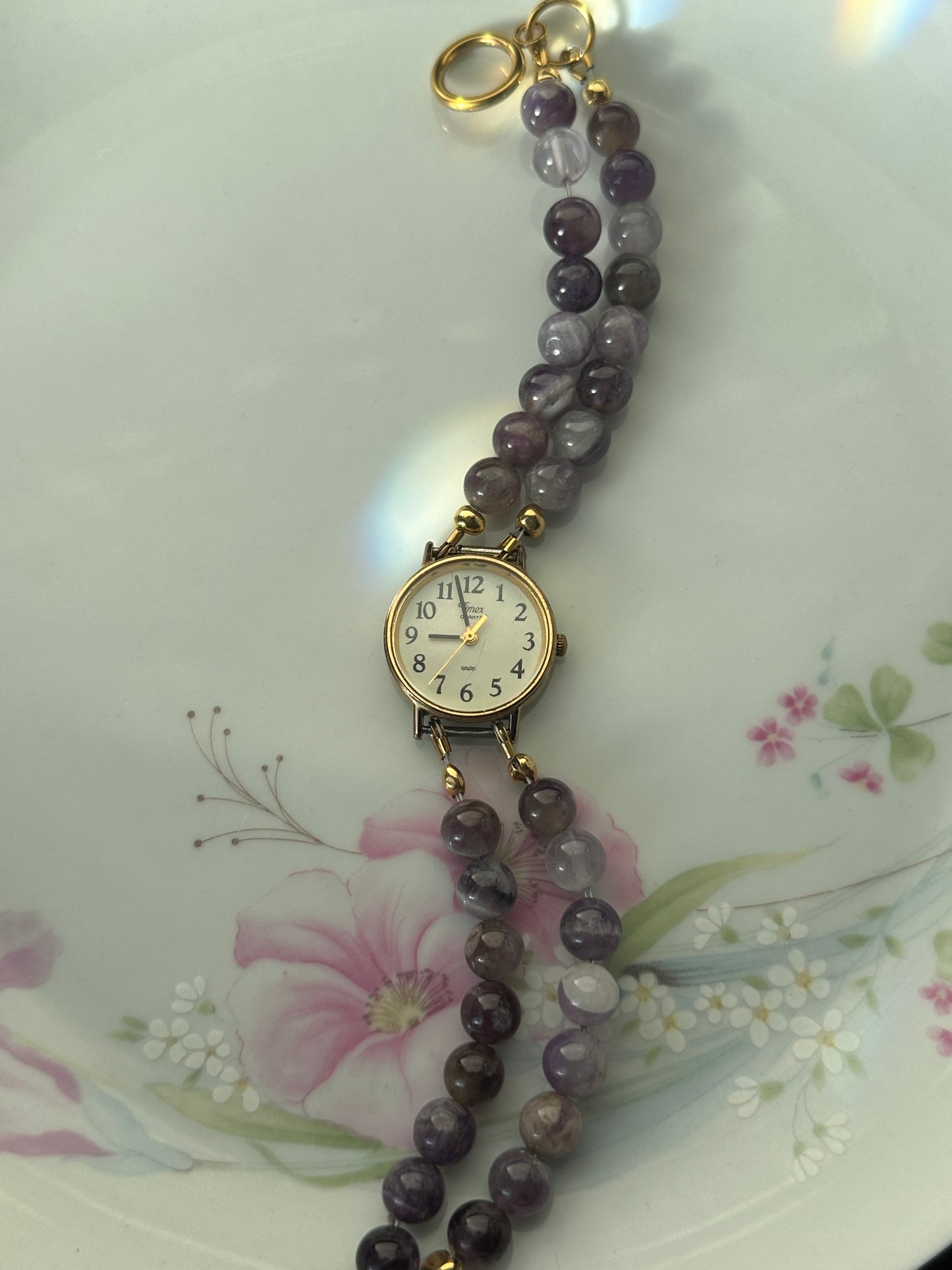 Amethyst Beaded Watch