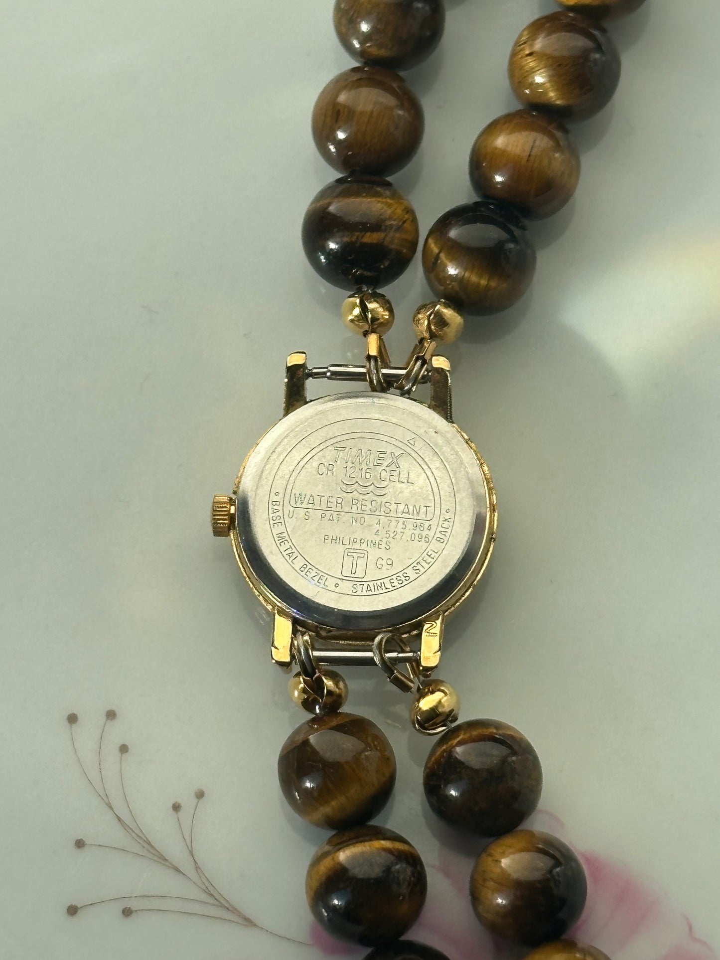 Tiger Eye Beaded Watch