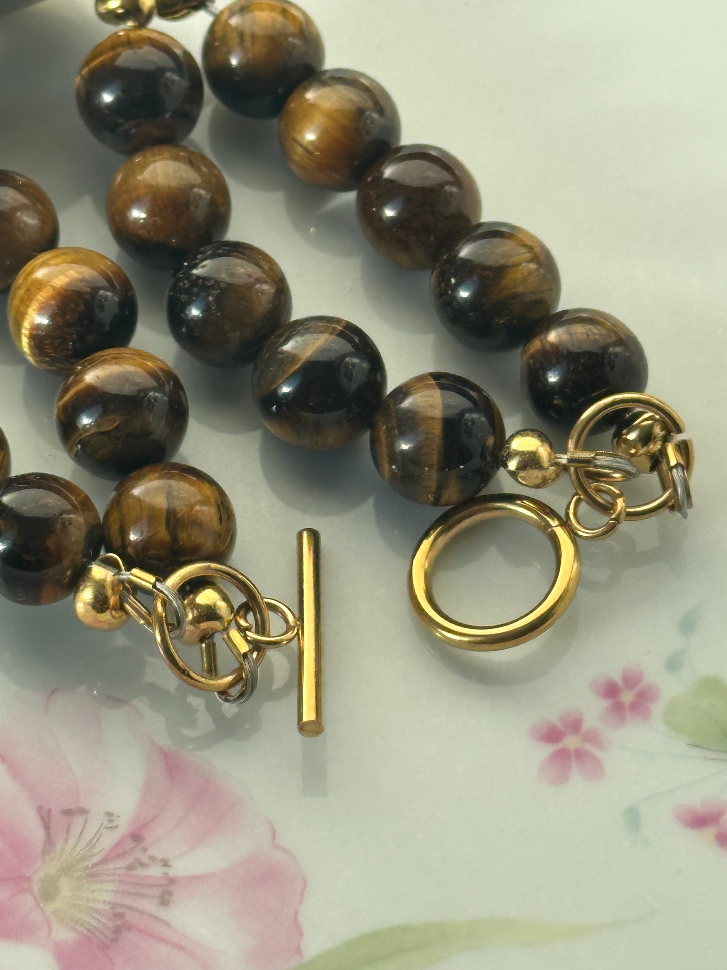 Tiger Eye Beaded Watch