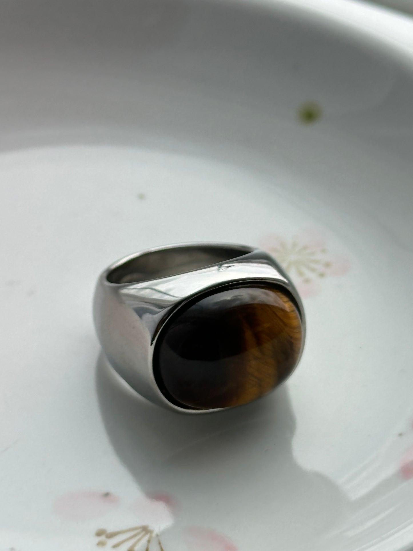 Chunky Tiger's Eye Ring