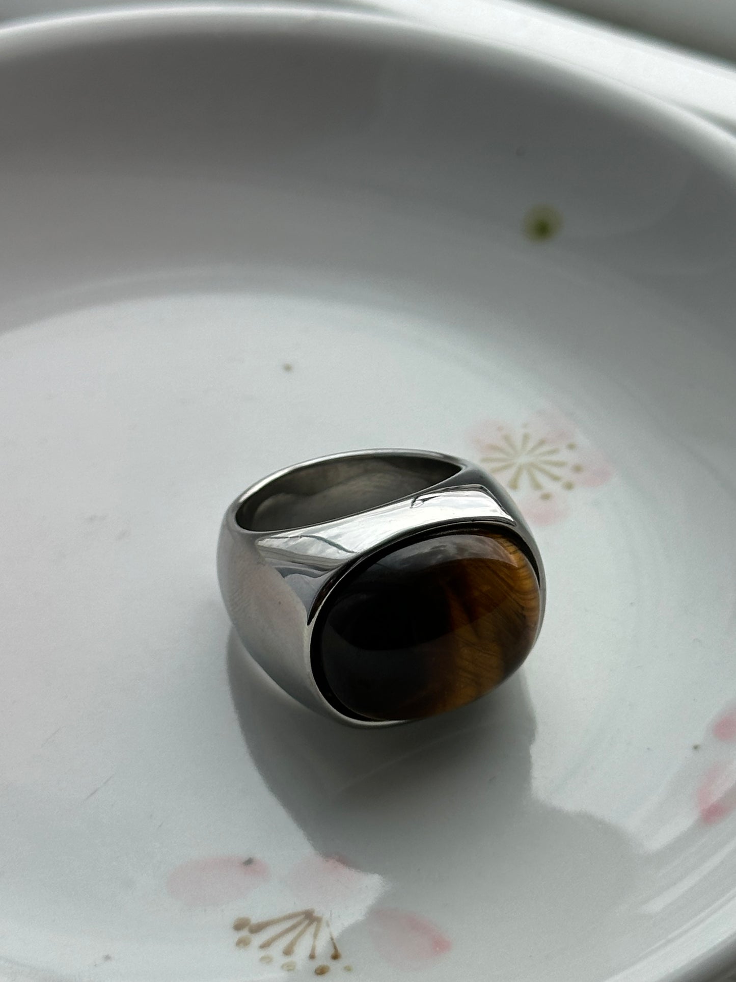 Chunky Tiger's Eye Ring