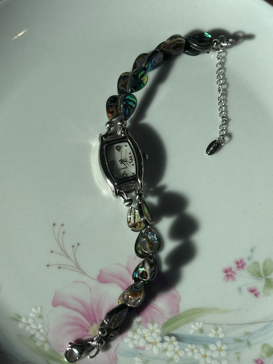 Abalone Shell Teardrop Beaded Watch