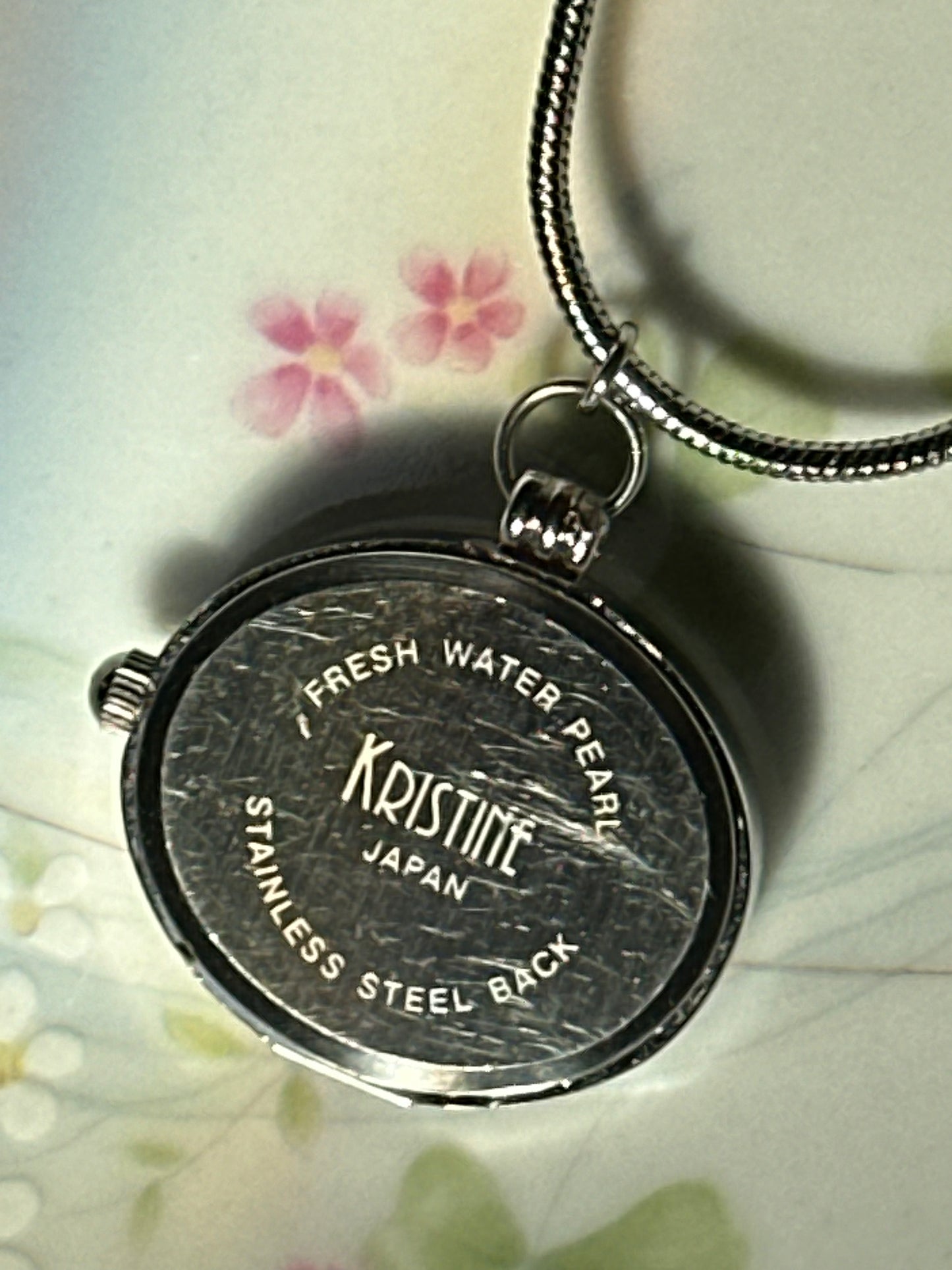 Kristine Oval Watch Necklace