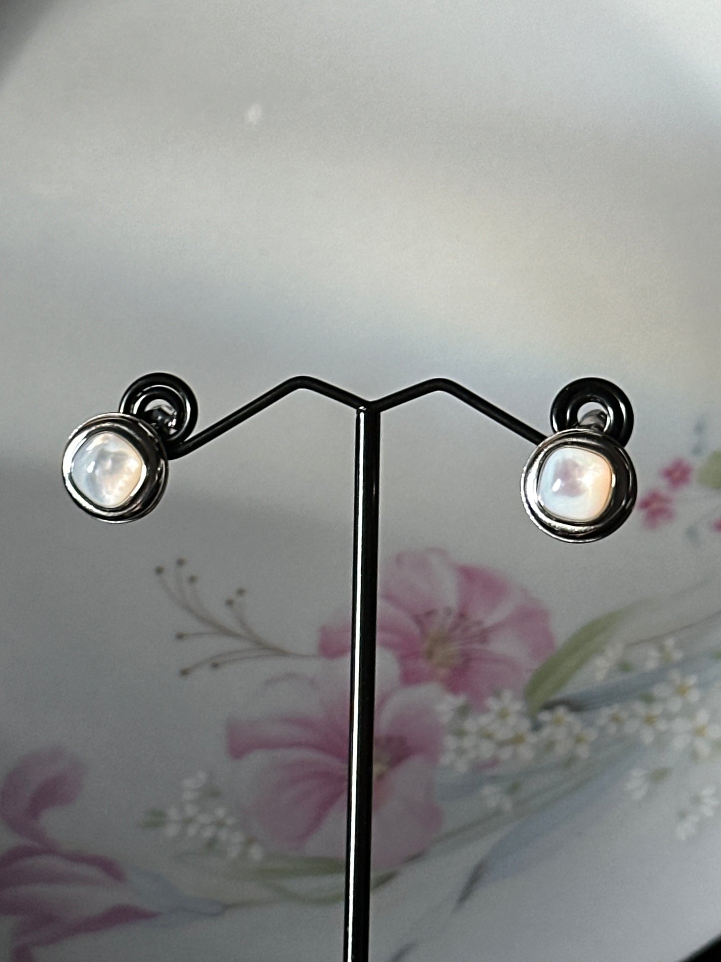 Mother of Pearl Stud Earrings