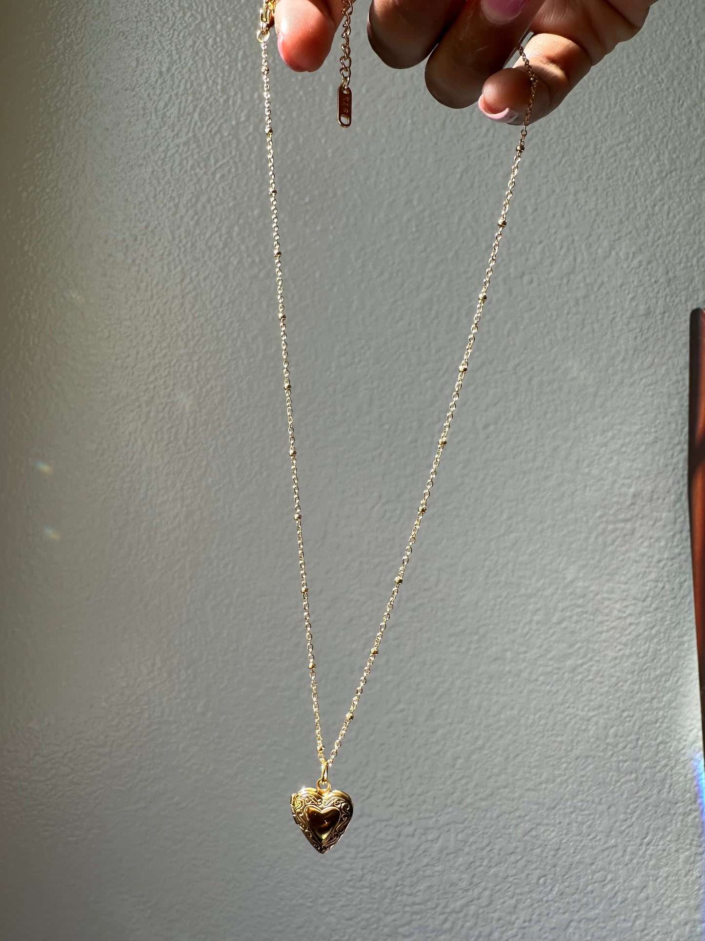 Heart On Lock Necklace