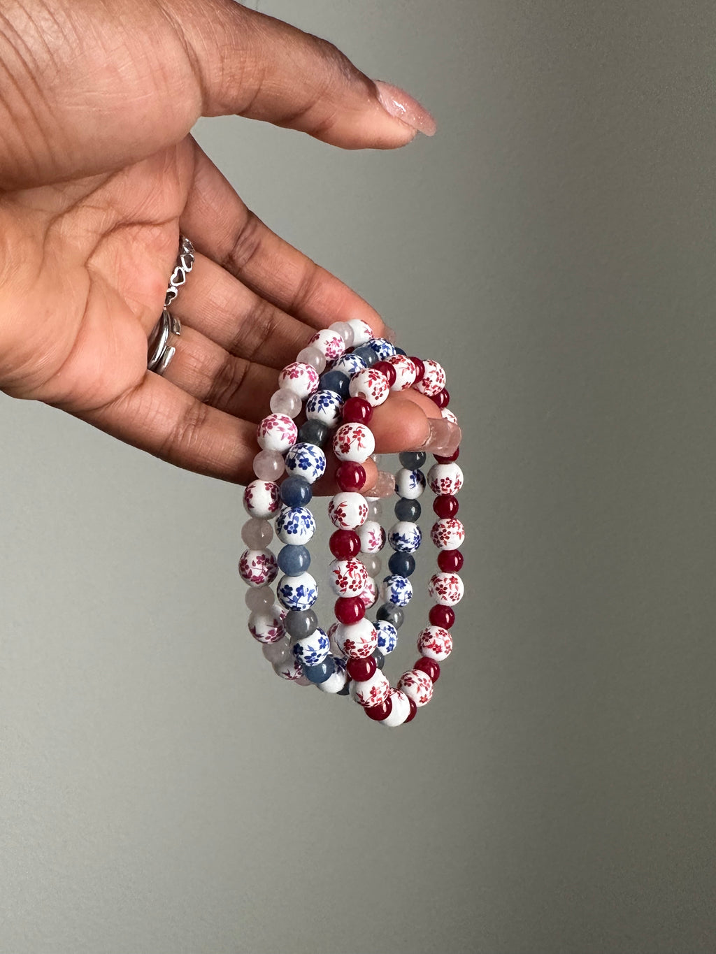 Flower Love Beaded Bracelet