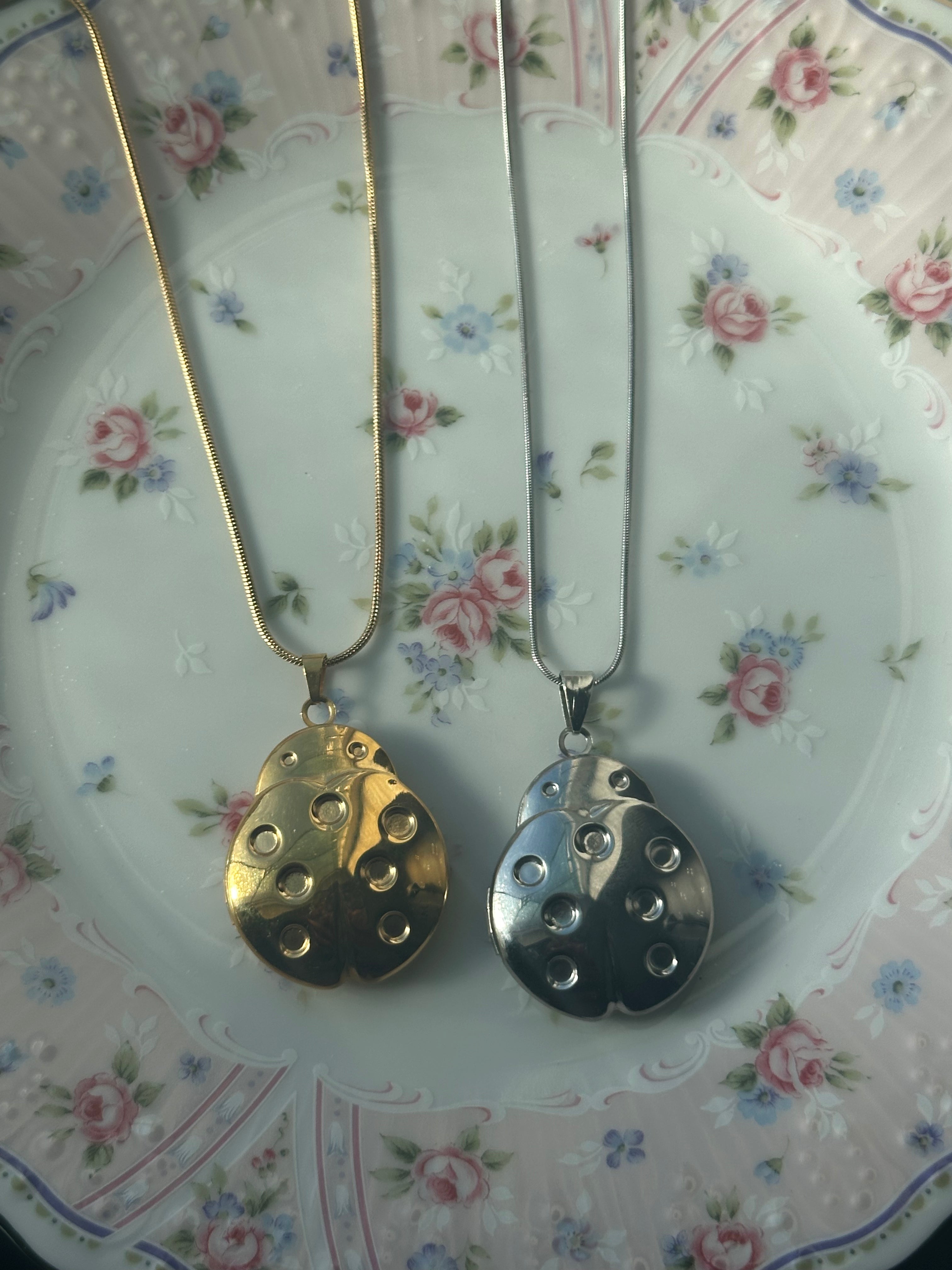 Love Bug Locket Necklace
