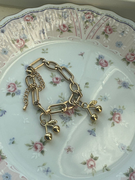 Cherry Love Charm Bracelet