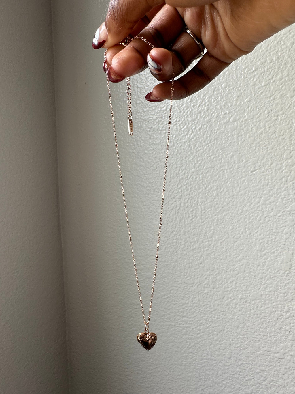 Heart On Lock Necklace