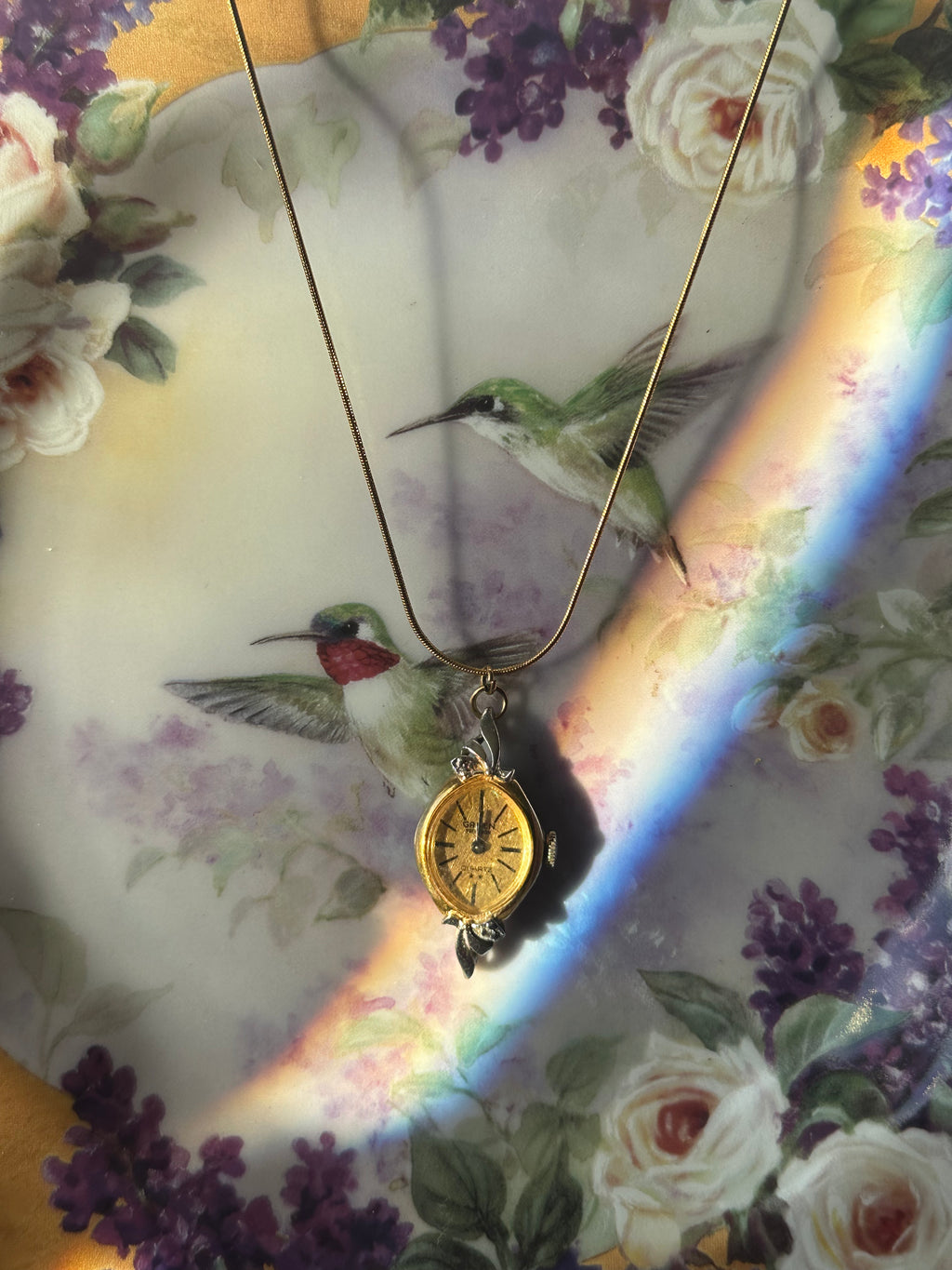 Gold Watch Necklace