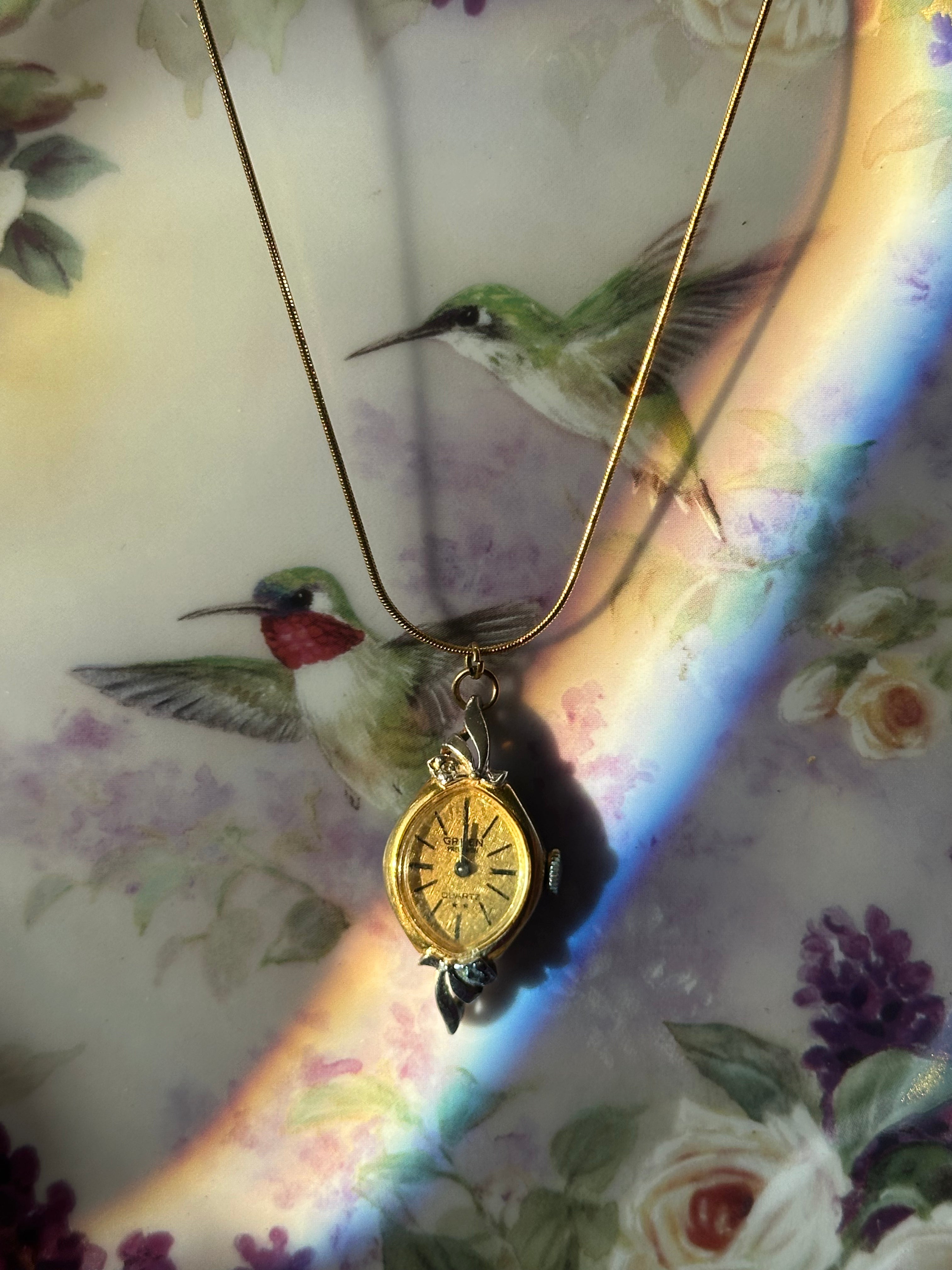 Gold Watch Necklace