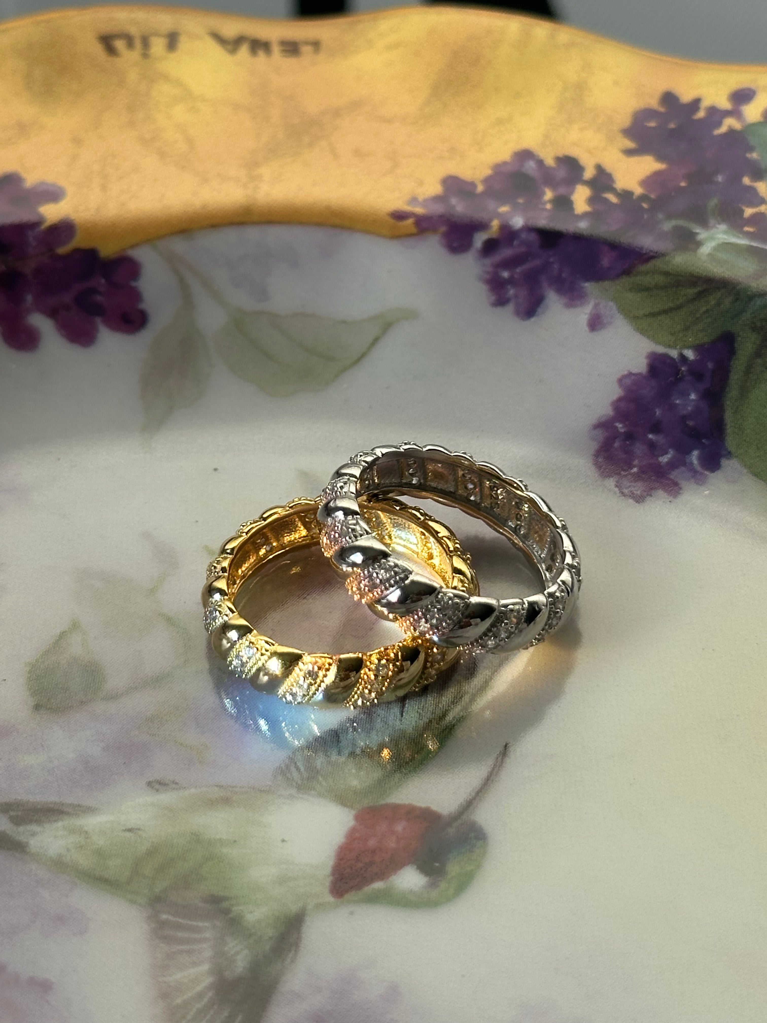Baguette Style Sparkle Ring