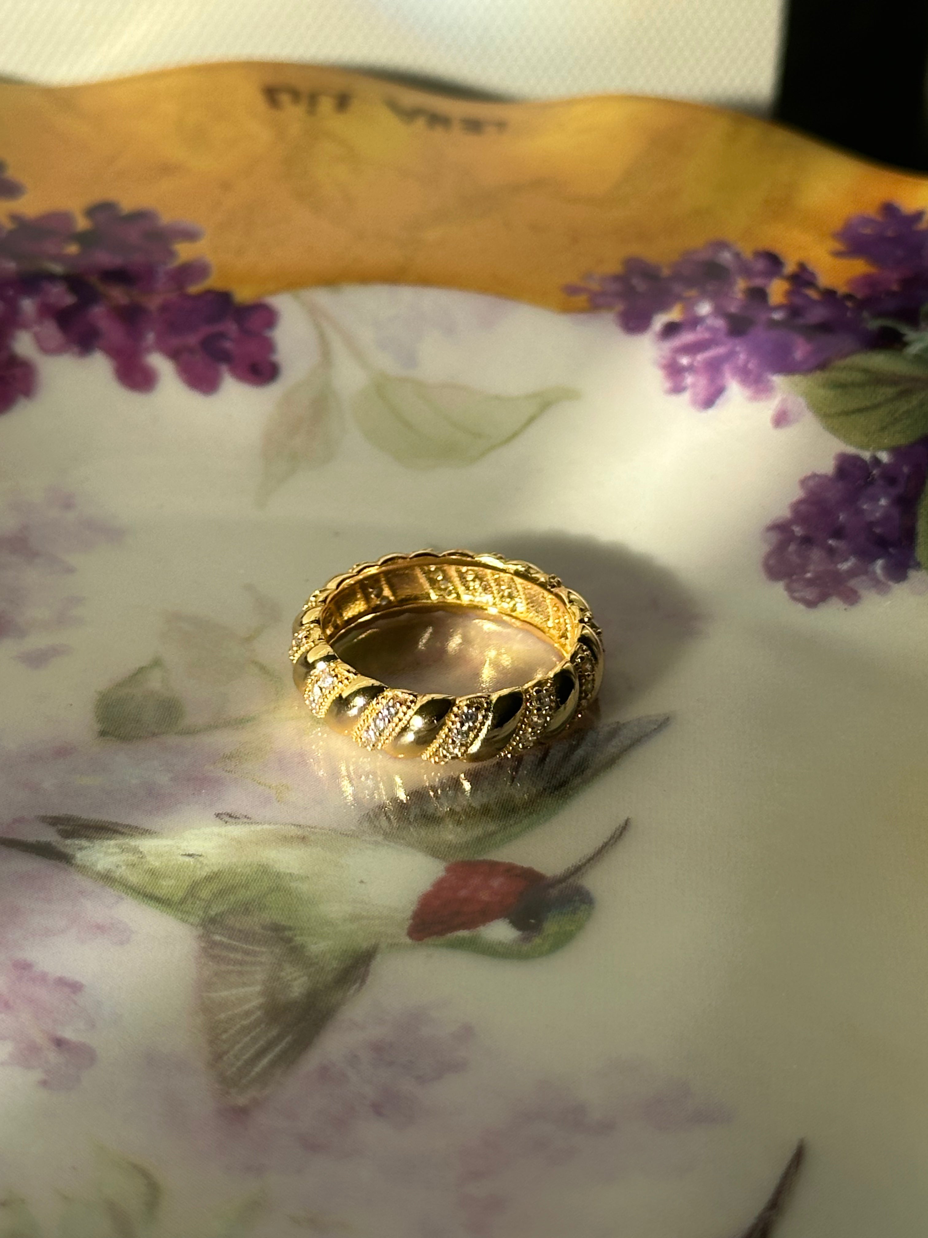 Baguette Style Sparkle Ring