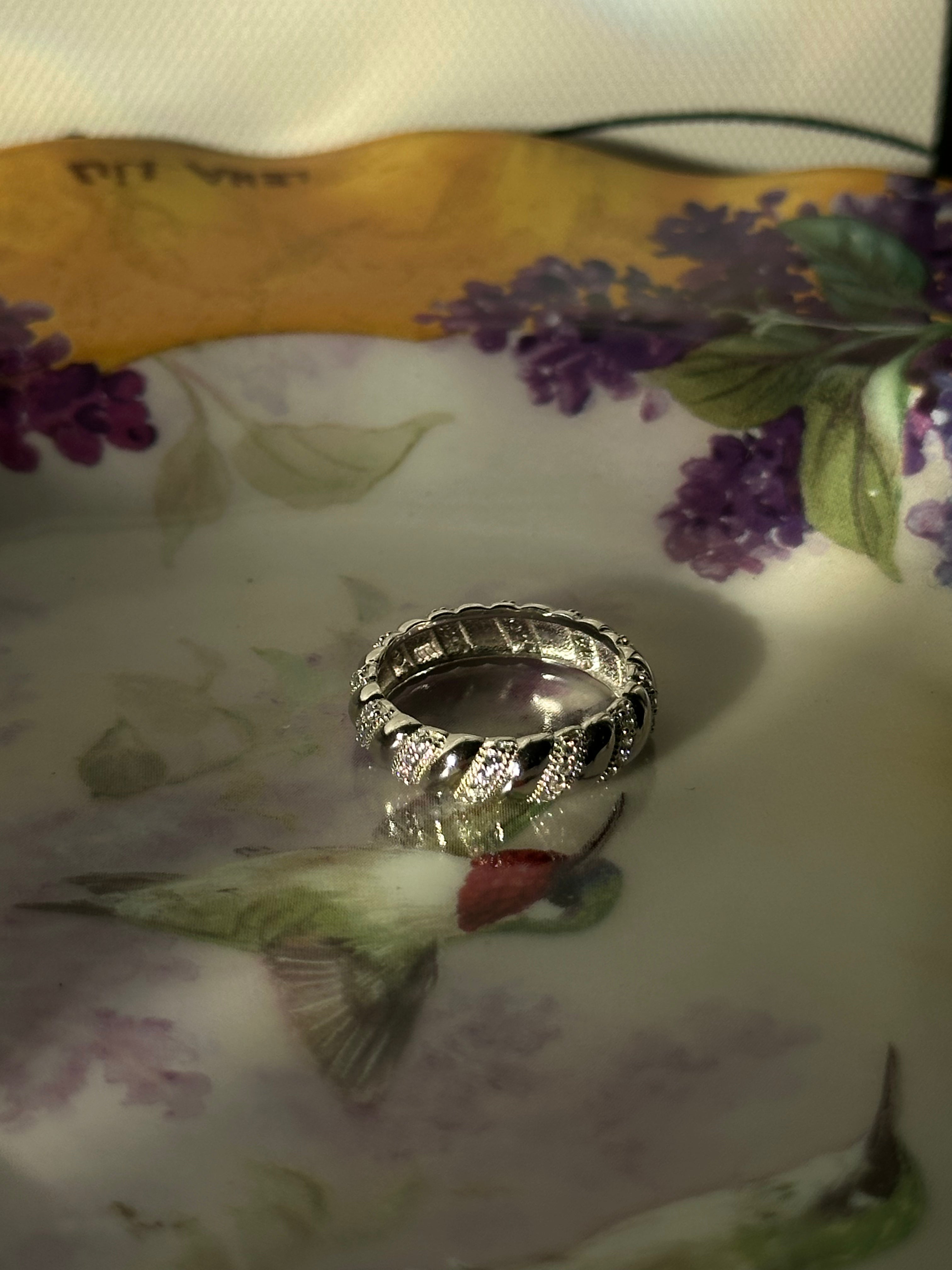 Baguette Style Sparkle Ring
