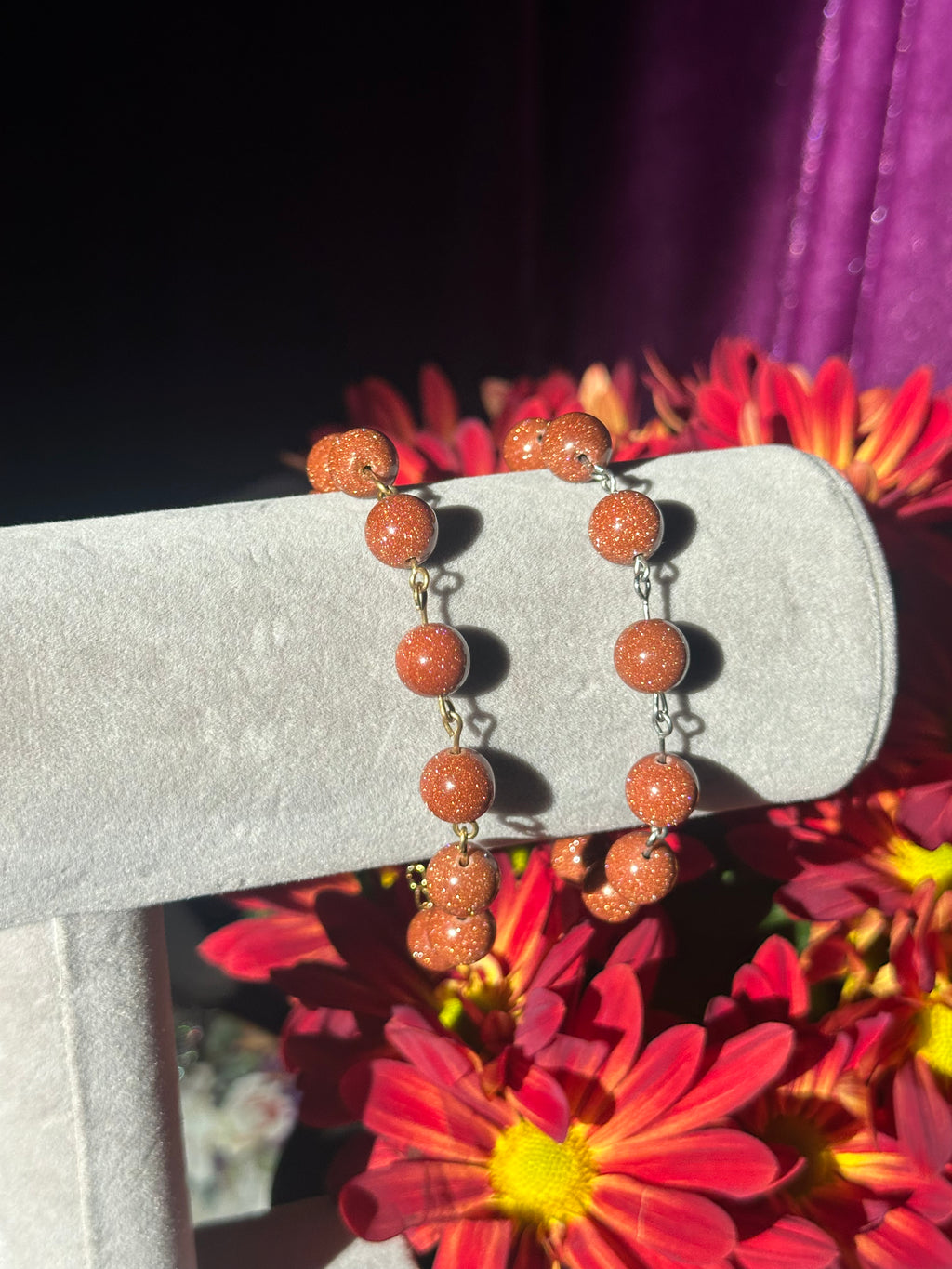 Cinnamon Spice Sandstone Gemstone Bracelet