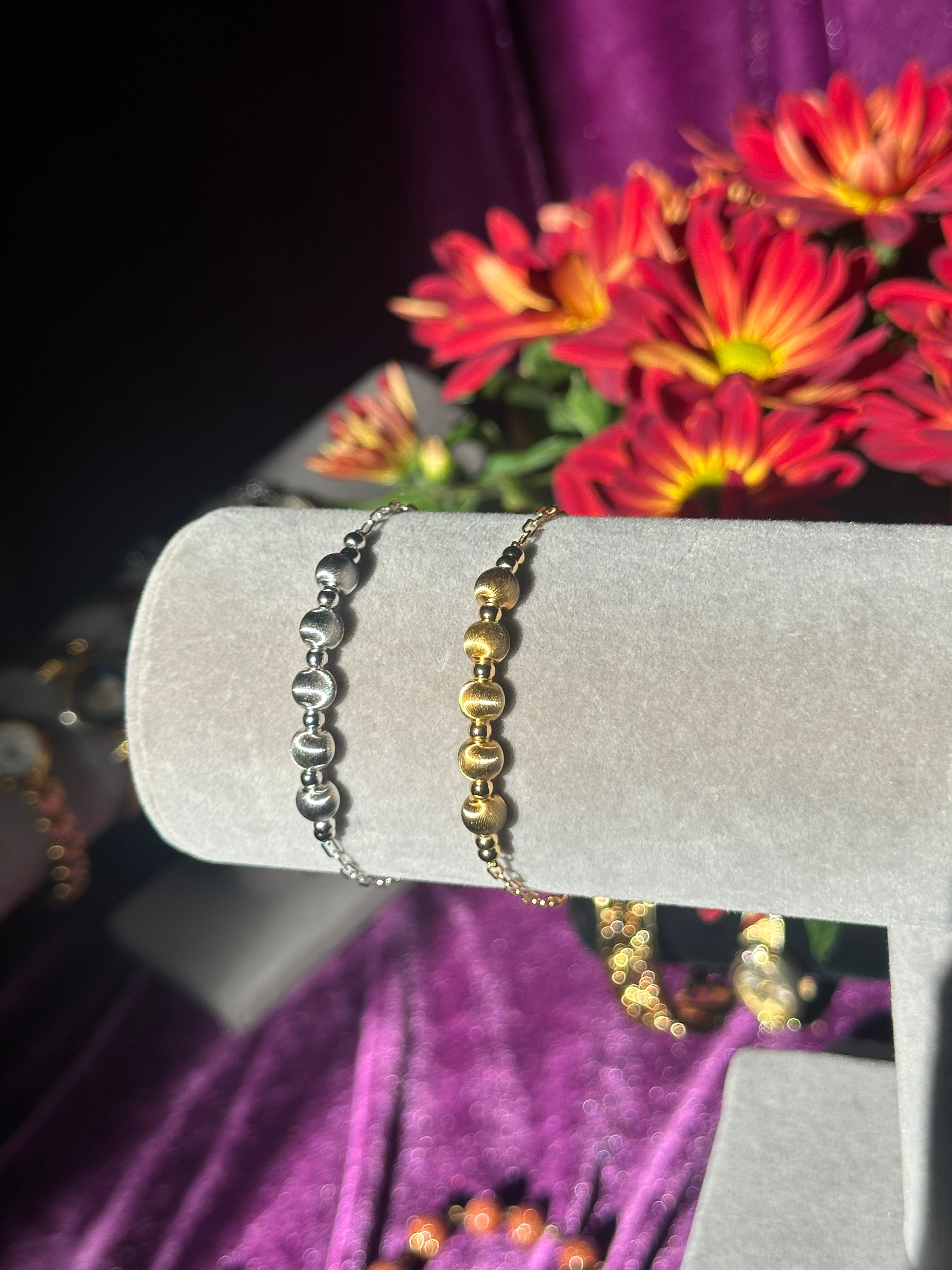 Sterling Ball and Chain Bracelet