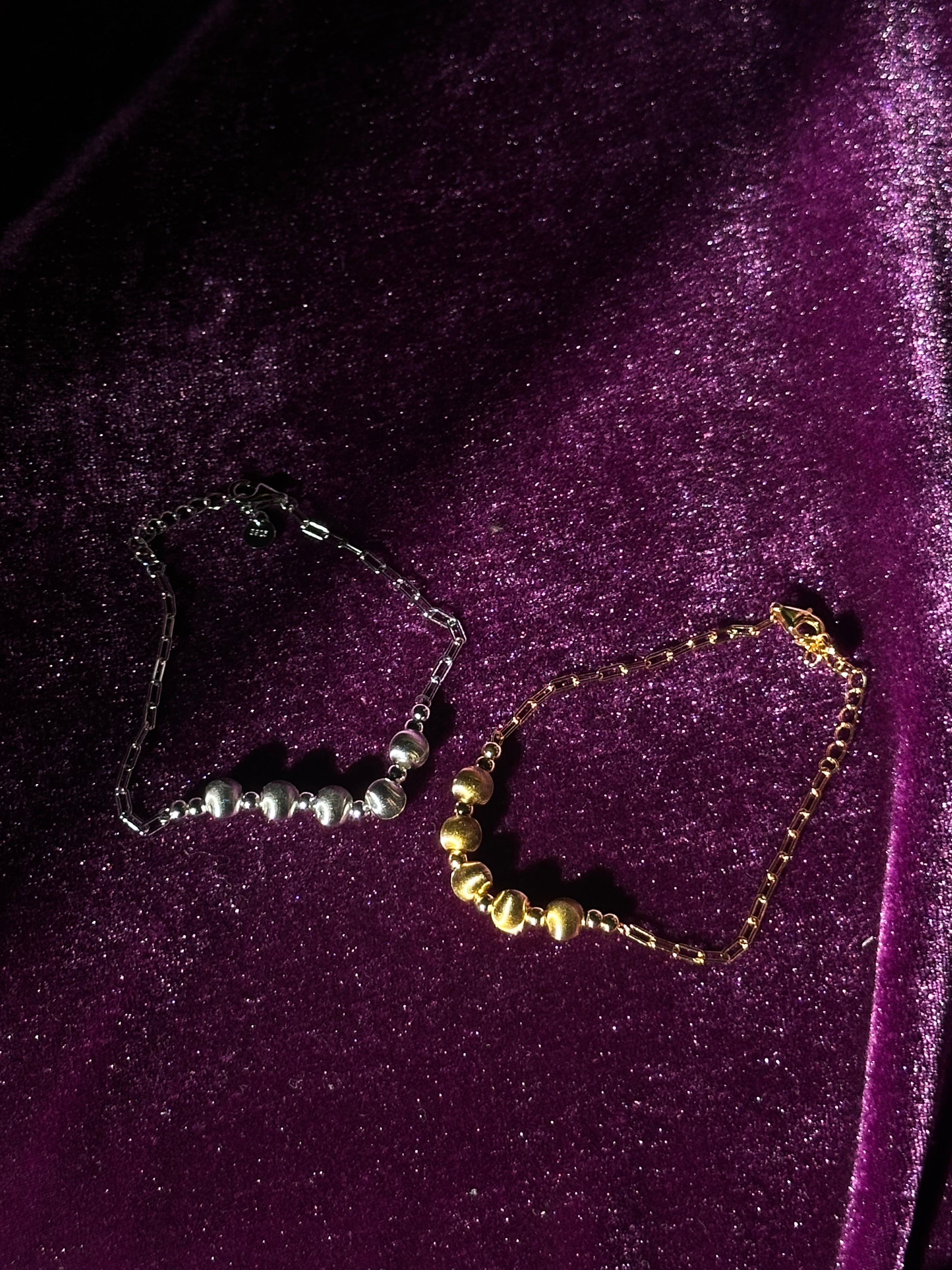 Sterling Ball and Chain Bracelet
