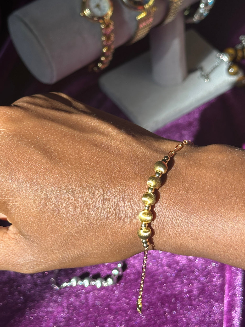 Sterling Ball and Chain Bracelet