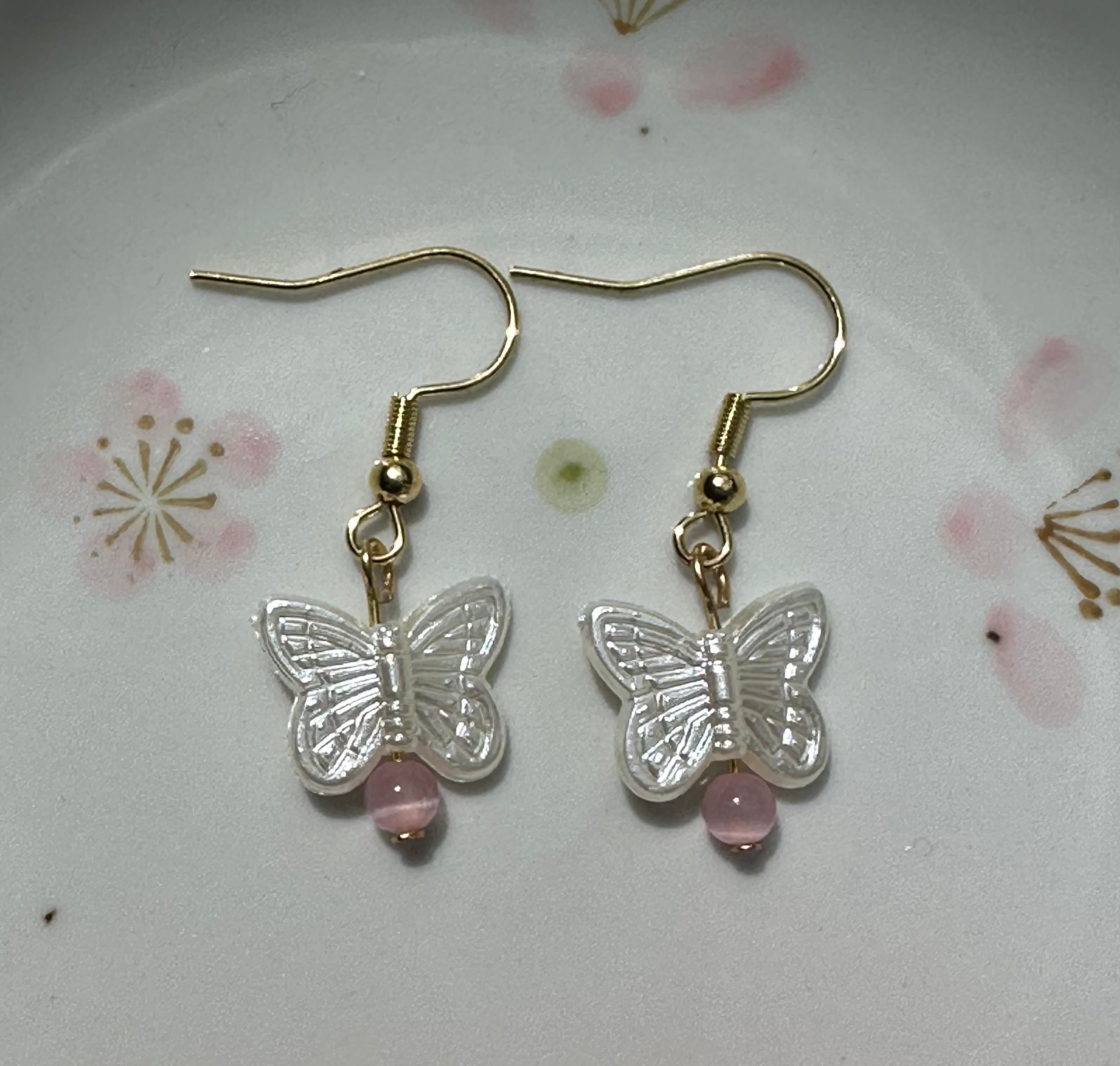 Butterfly Cats-Eye Earrings