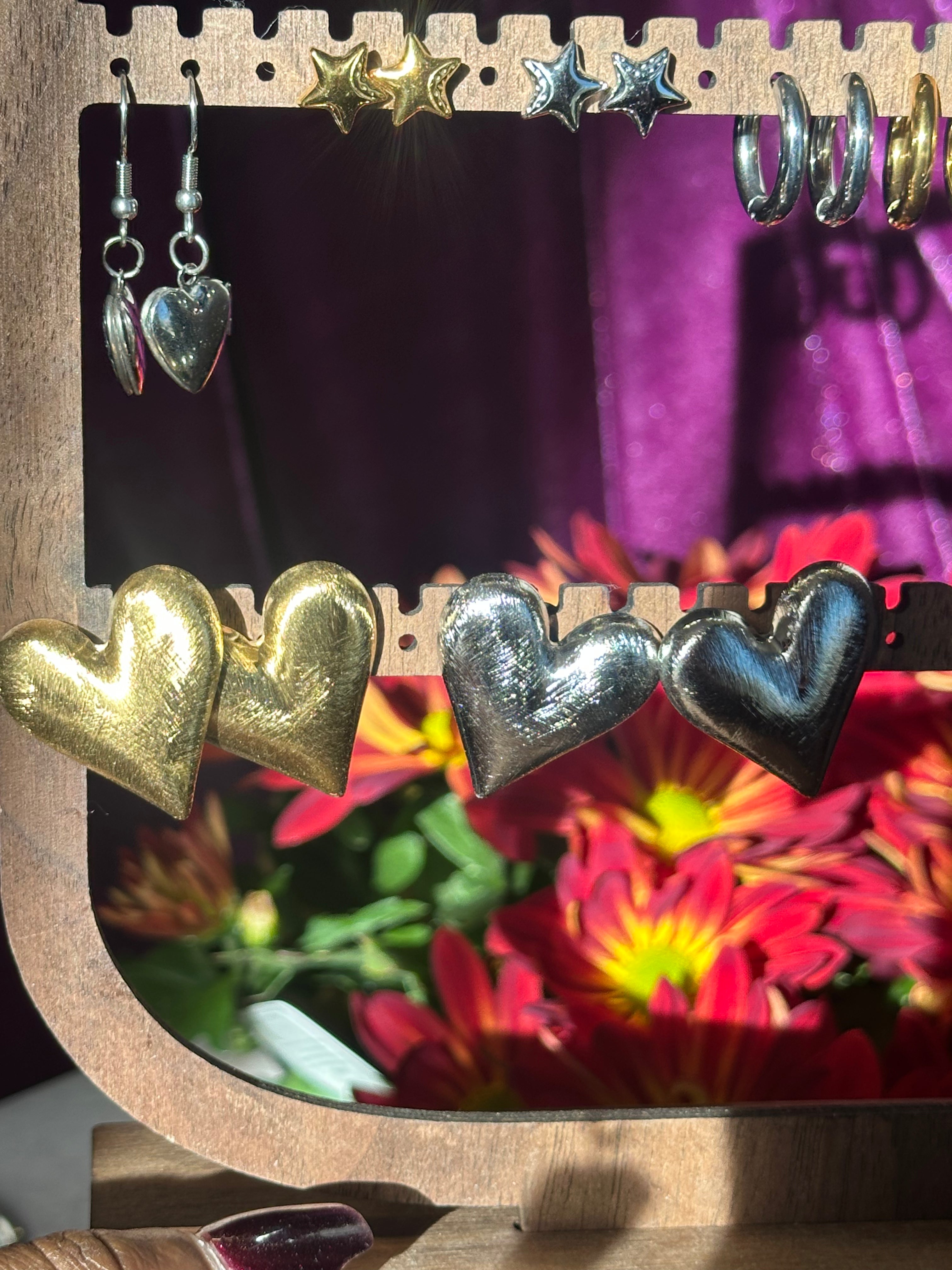 Puff Heart Earrings