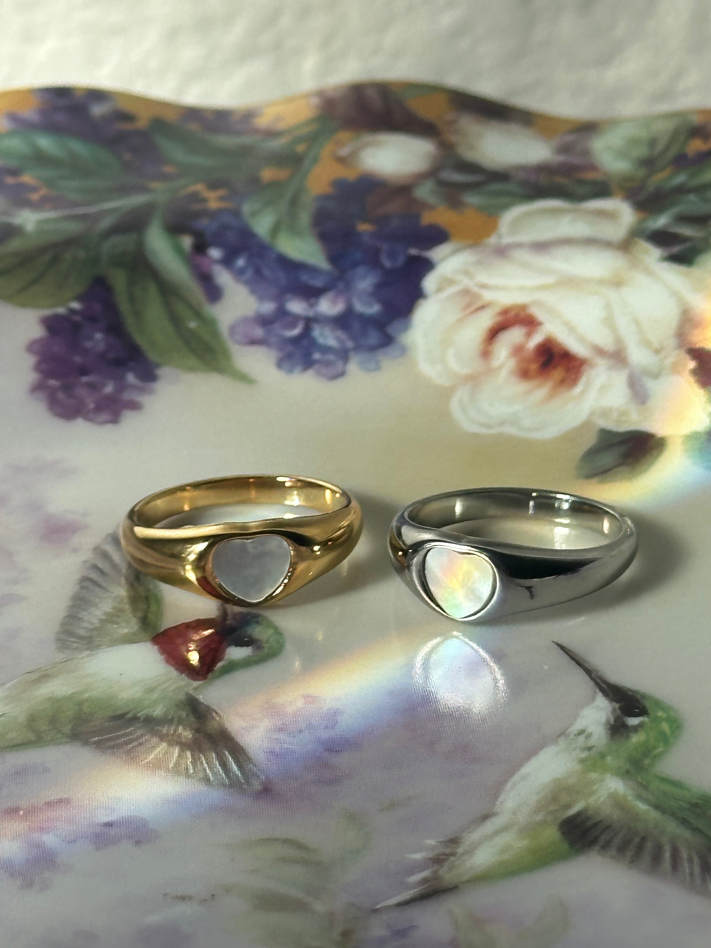 Midnight Heart Ring