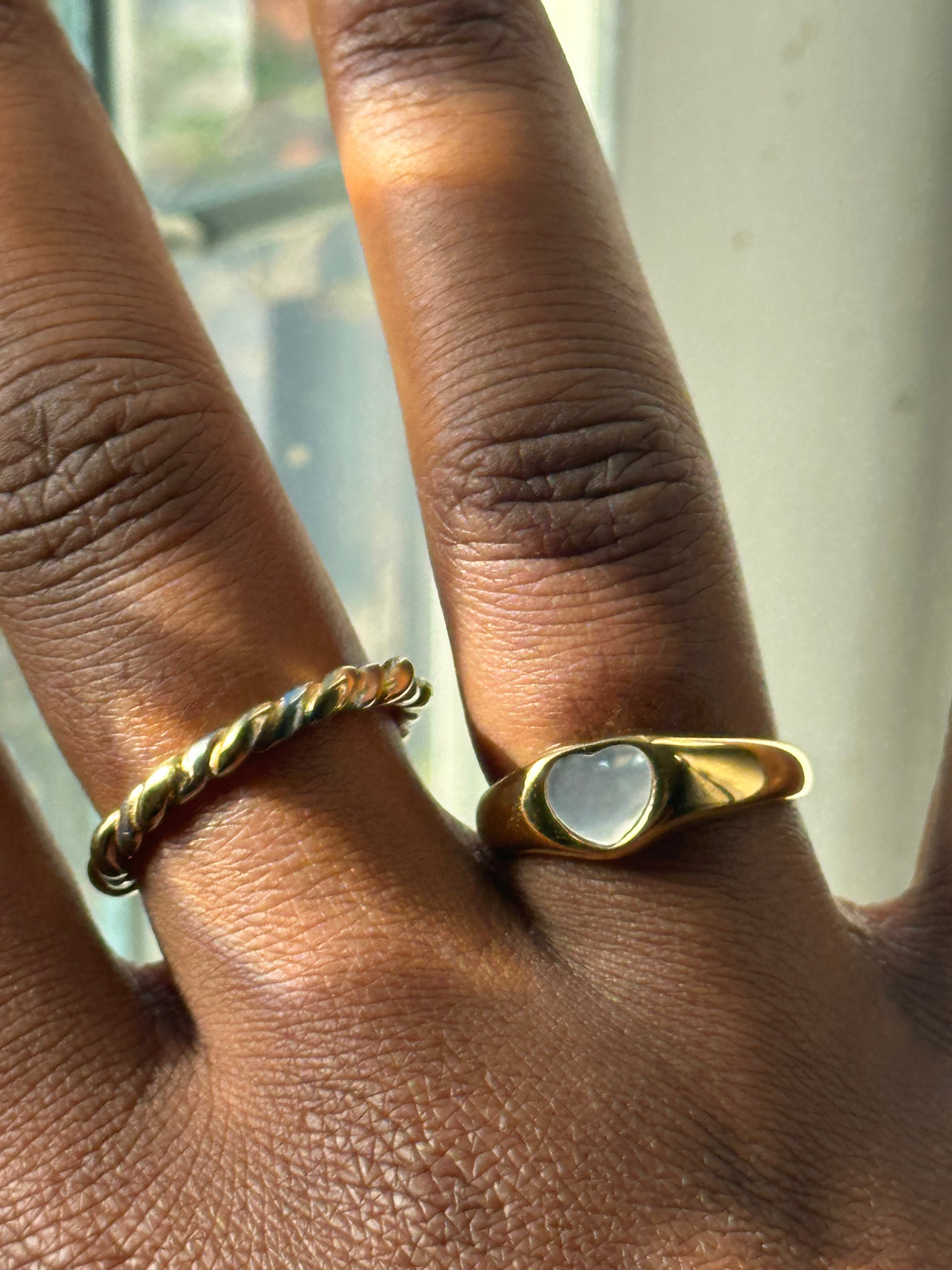 Midnight Heart Ring