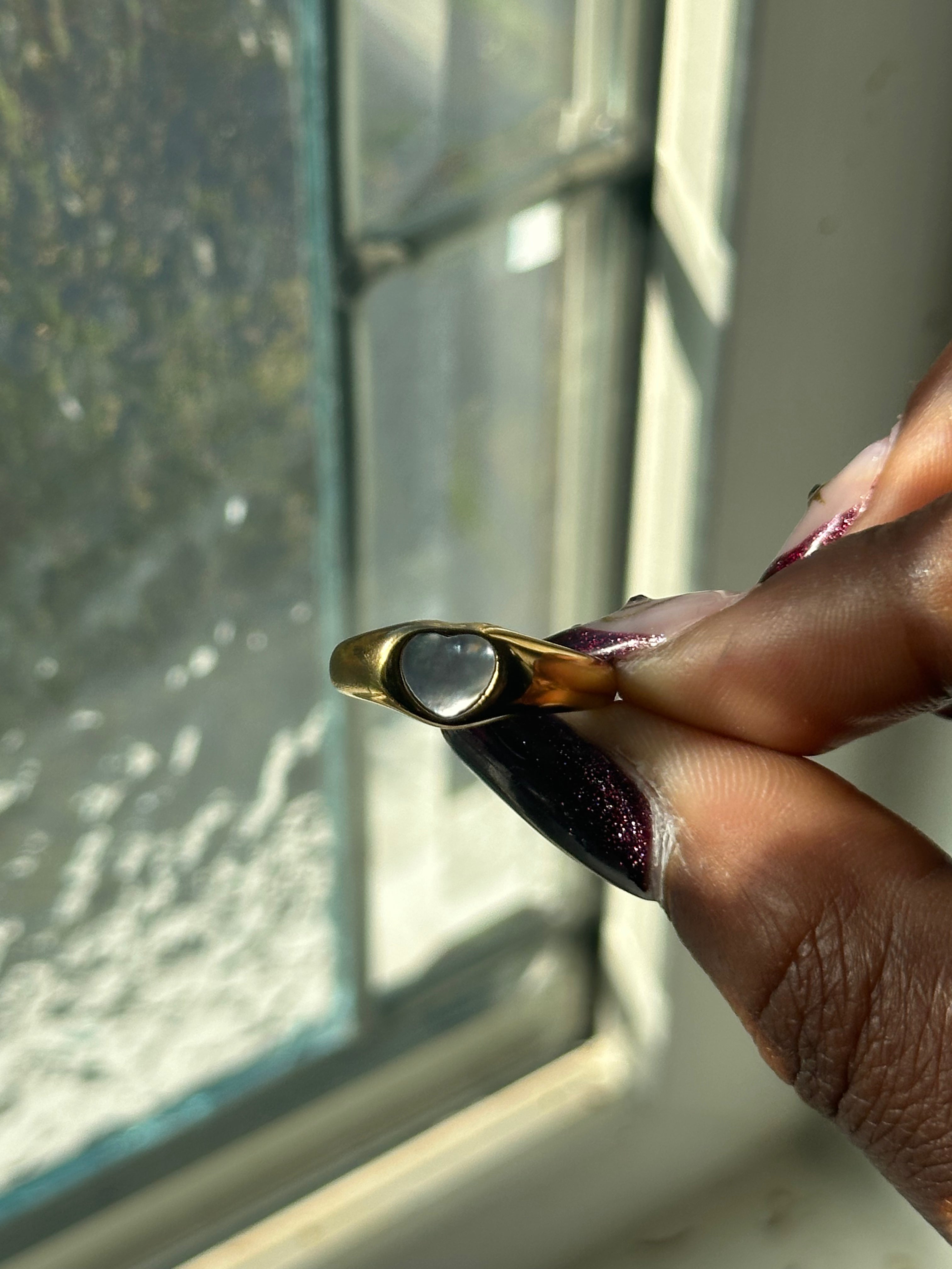 Midnight Heart Ring