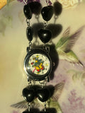 Froggy Beaded Heart Watch