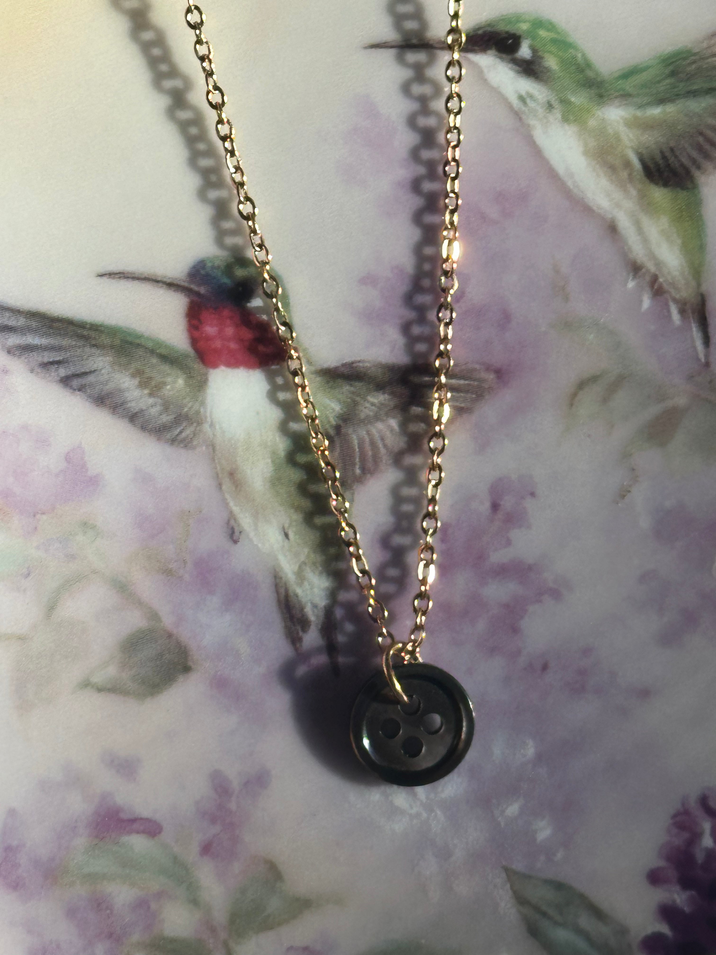 Button Necklace