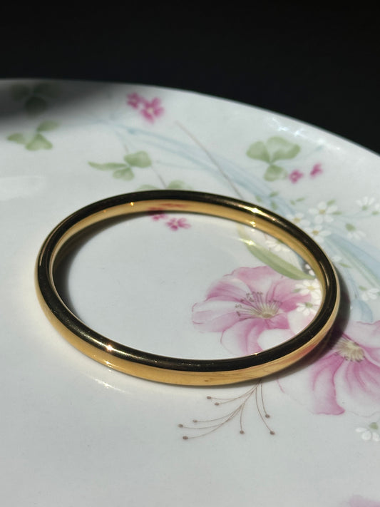 Simple Round Open Bangle Bracelets