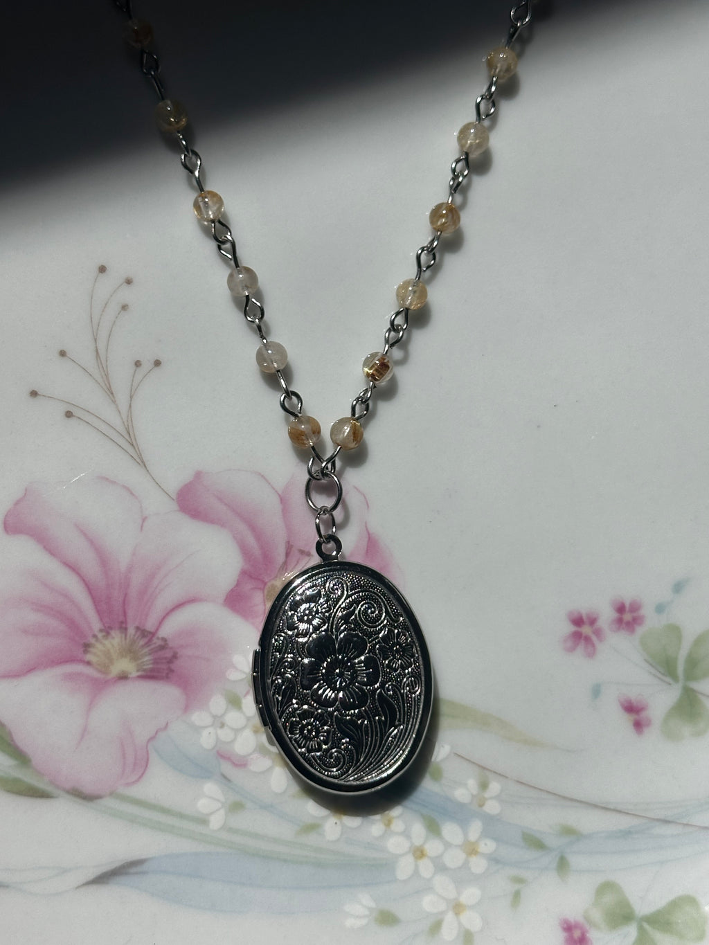 Lemon Drop Beaded Necklace