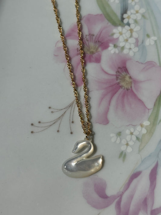 Summer Swan Necklace